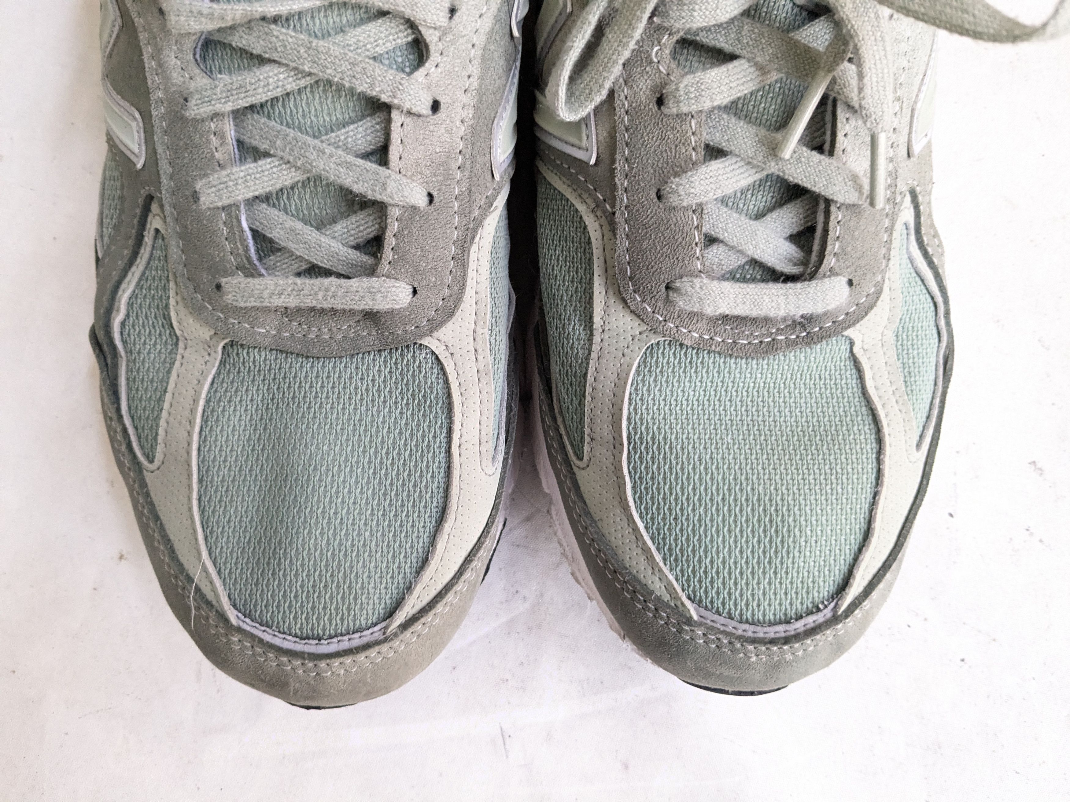 New Balance New Balance 990V4 12 D Mint Green Suede Castlerock Size US 12 / EU 45 - 6 Thumbnail