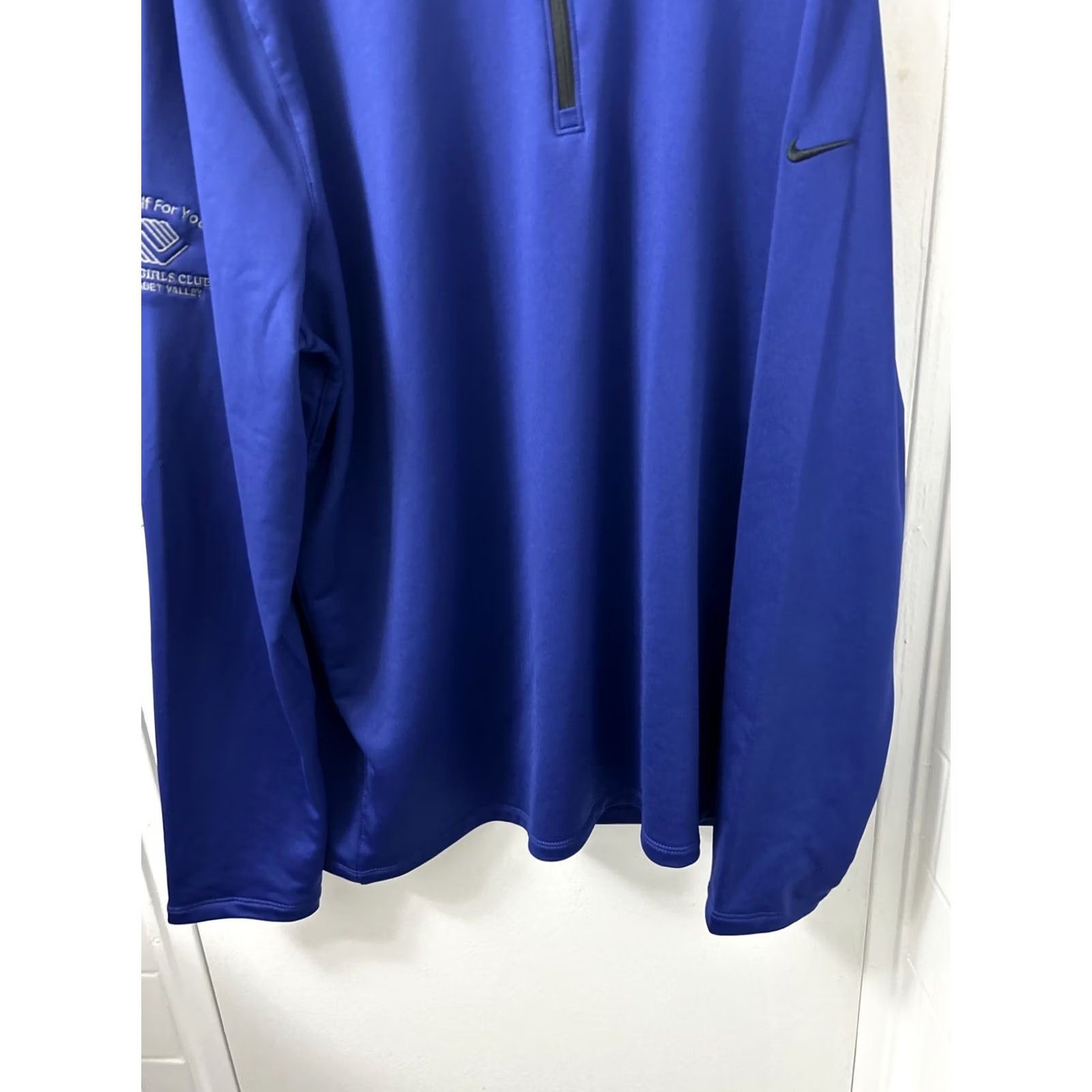 Nike Nike Golf Pullover Mens XL Blue Dri-Fit 1/4 Zip Sweatshirt Sweatshirt 779795-480 Size US XL / EU 56 / 4 - 3 Thumbnail
