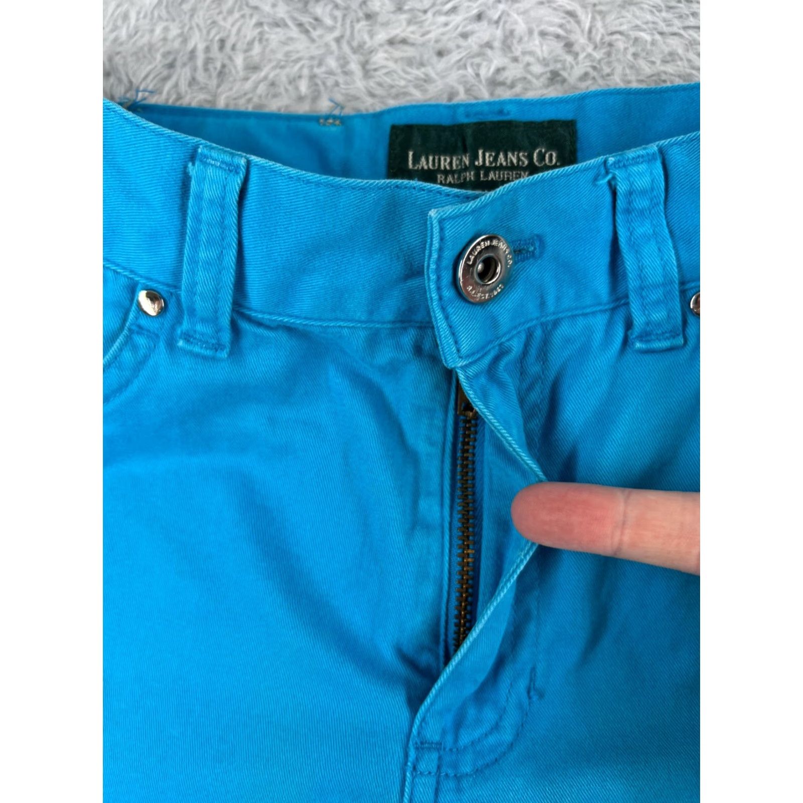 Ralph Lauren Lauren Ralph Lauren Shorts Women 2P Blue Cutoff 100% Cotton Twill Mid Rise 24x6 Size 26" / US 2 / IT 38 - 6 Thumbnail