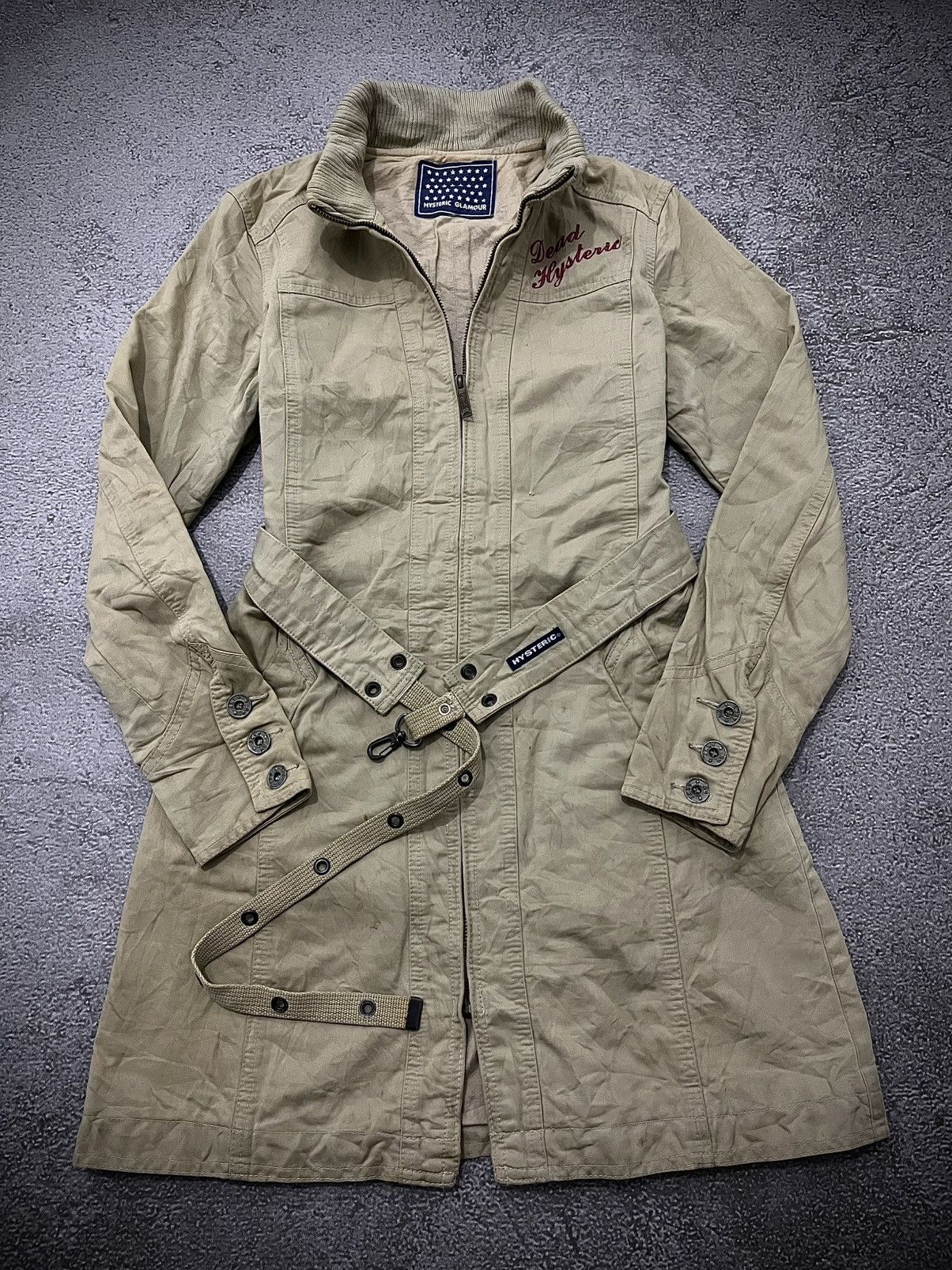 Hysteric Glamour 90s Hysteric Glamour Canvas Long Coat Jacket Size US M / EU 48-50 / 2 - 1 Thumbnail