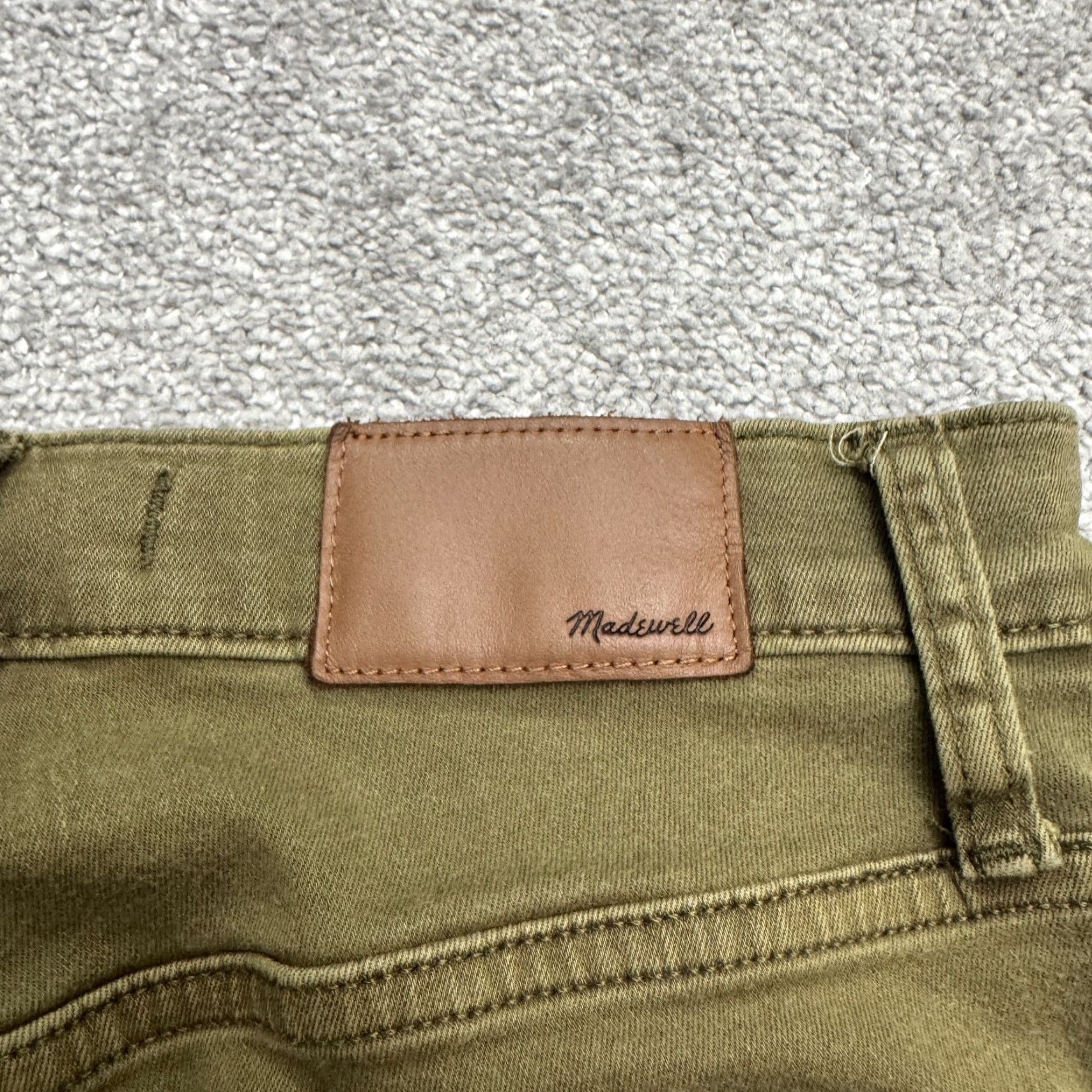 Madewell Madewell Jeans 10" High Rise Skinny Denim Womens 26 Olive Green Stretch Casual City Grunge Outdoor Size 26" / US 2 / IT 38 - 6 Thumbnail
