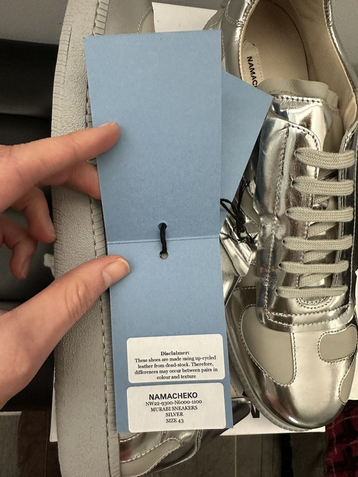 Namacheko Namacheko AW22 Murabi GAT Sneakers Silver Size US 10 / EU 43 - 14 Thumbnail