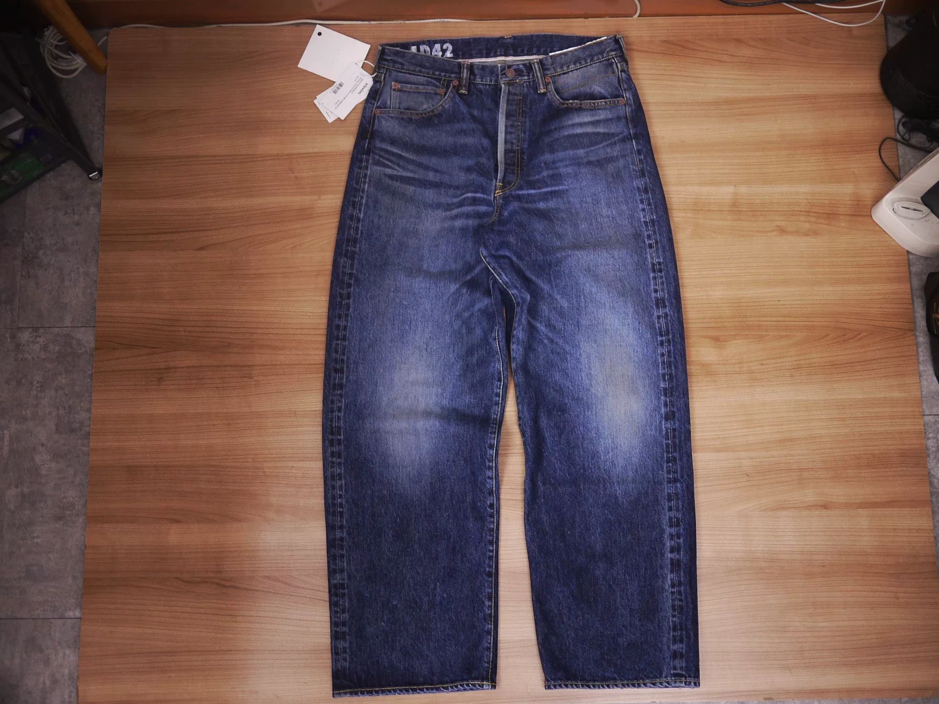 Visvim visvim social sculpture d42 ex wide jeans Size US 32 / EU 48 - 1 Thumbnail