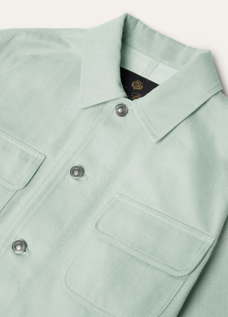 Loro Piana o1srvl11e0526 FAP1327 Bekky Jacket in Light Green Size L / US 10 / IT 46 - 8 Thumbnail