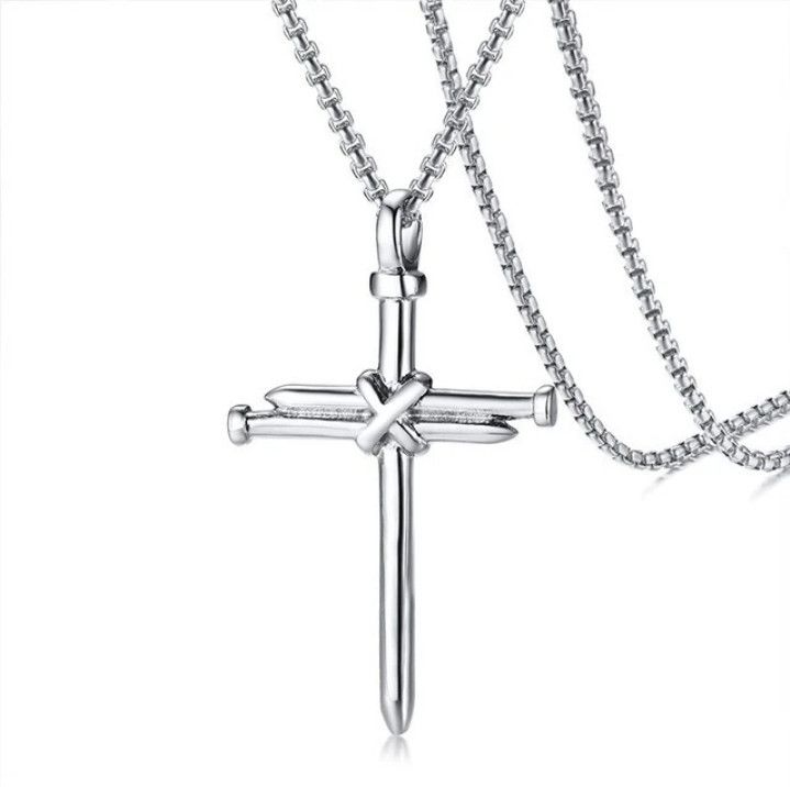 Jewelry Abstract Cross Punk Necklace Chain Size ONE SIZE - 1 Thumbnail