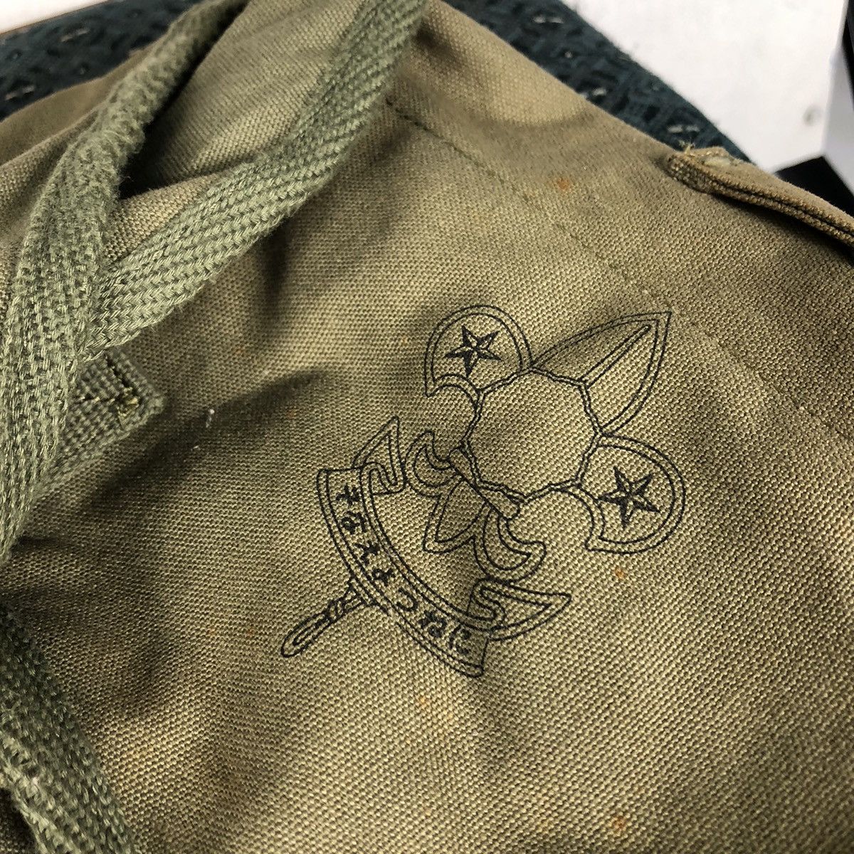 Vintage 📌Vintage Military Sling Bag Scouts Army Size ONE SIZE - 15 Thumbnail