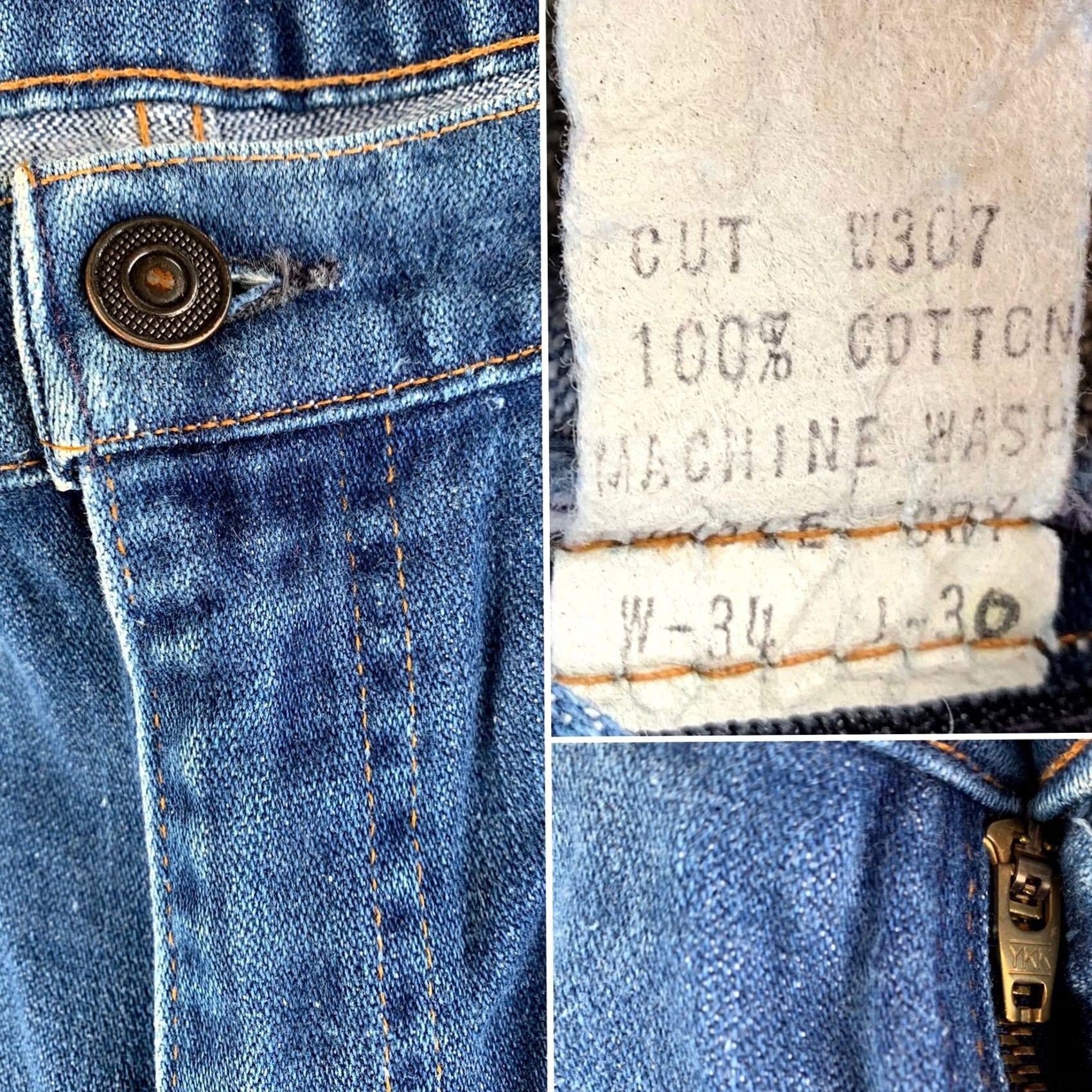 Area VINTAGE Mags Jeans Shirt? (Oops) Size US 34 / EU 50 - 7 Thumbnail