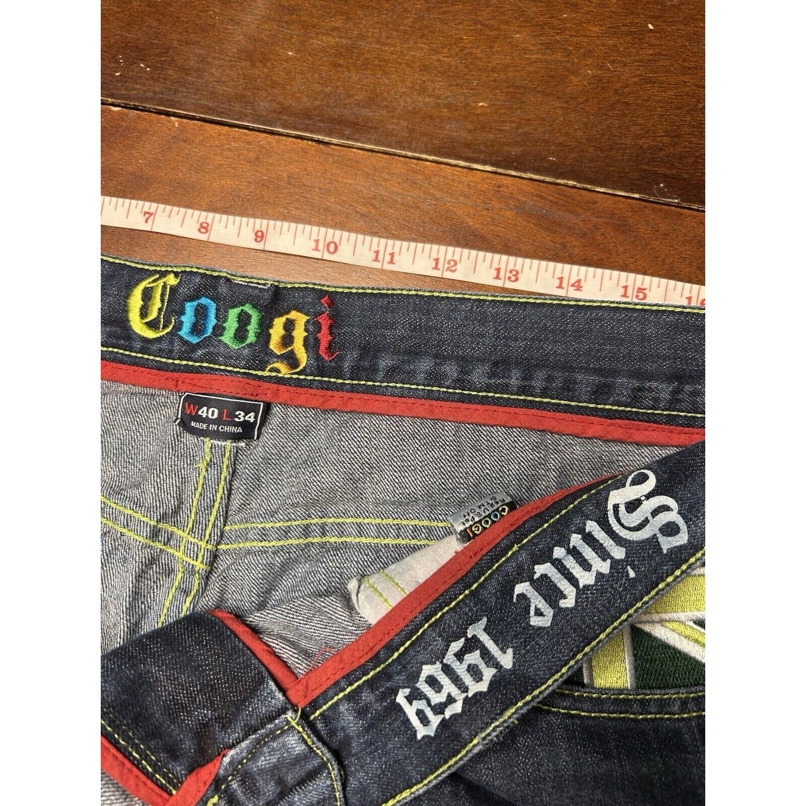Coogi VTG Baggy Y2K Cyber Goth Grunge Coogi Australia Jeans Rare Size US 40 / EU 56 - 3 Thumbnail