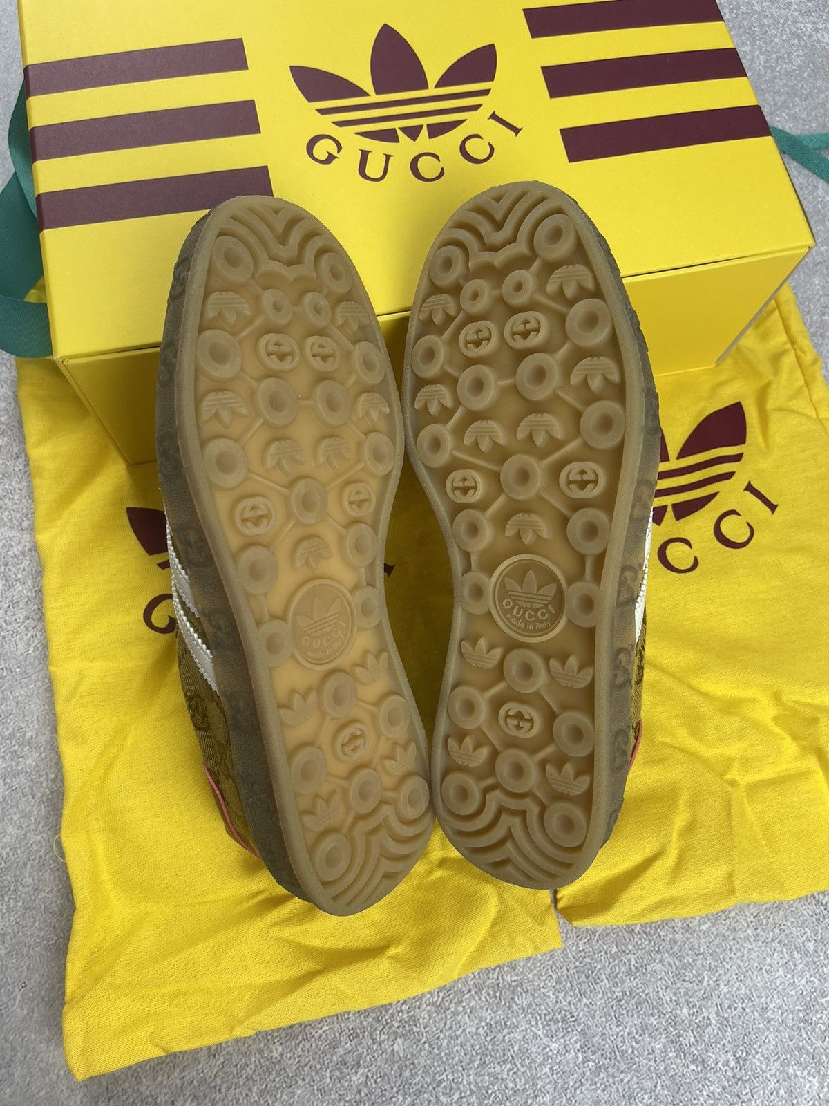 Adidas × Gucci Adidas x Gucci Gazelle GG Monogram Sneakers Size 38 2/3 Size US 7 / IT 37 - 11 Thumbnail