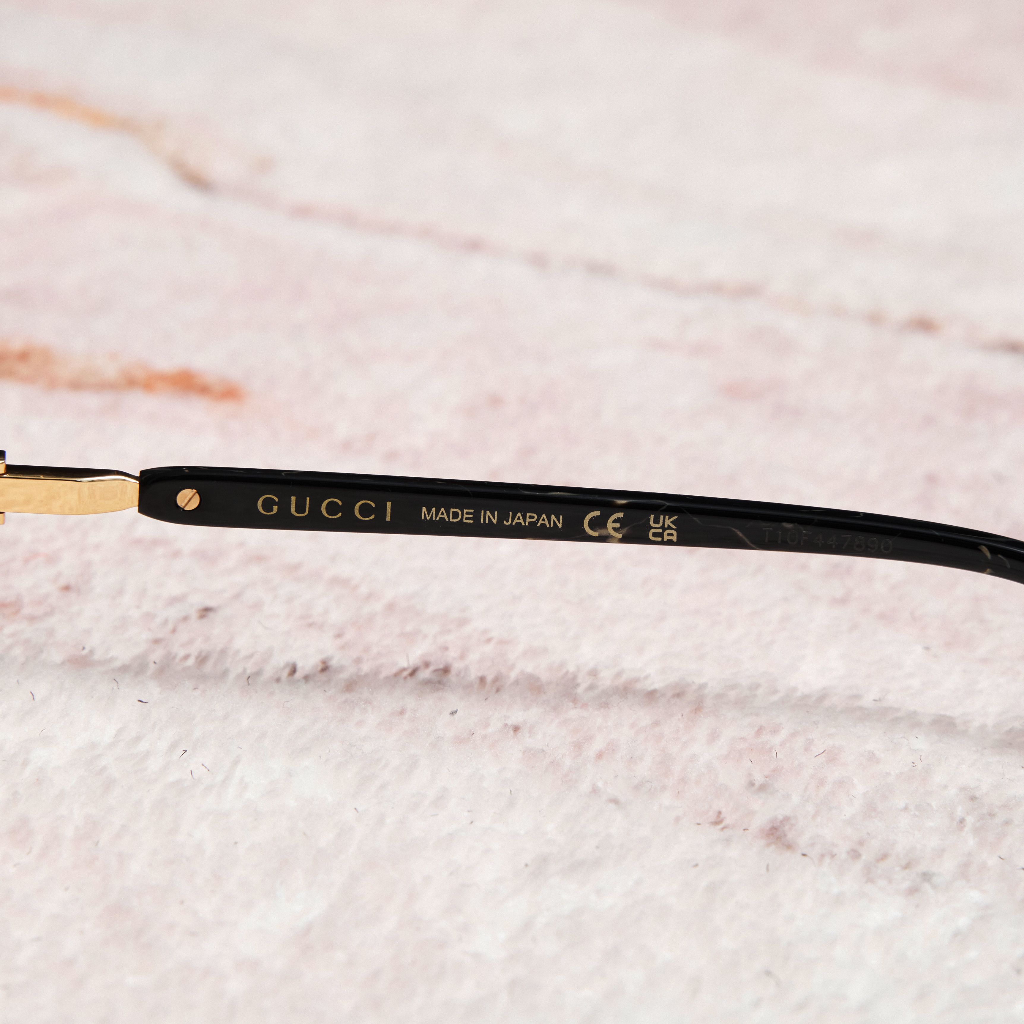 Gucci GUCCI GG1221S 005 Sunglasses GOLD Size ONE SIZE - 4 Thumbnail