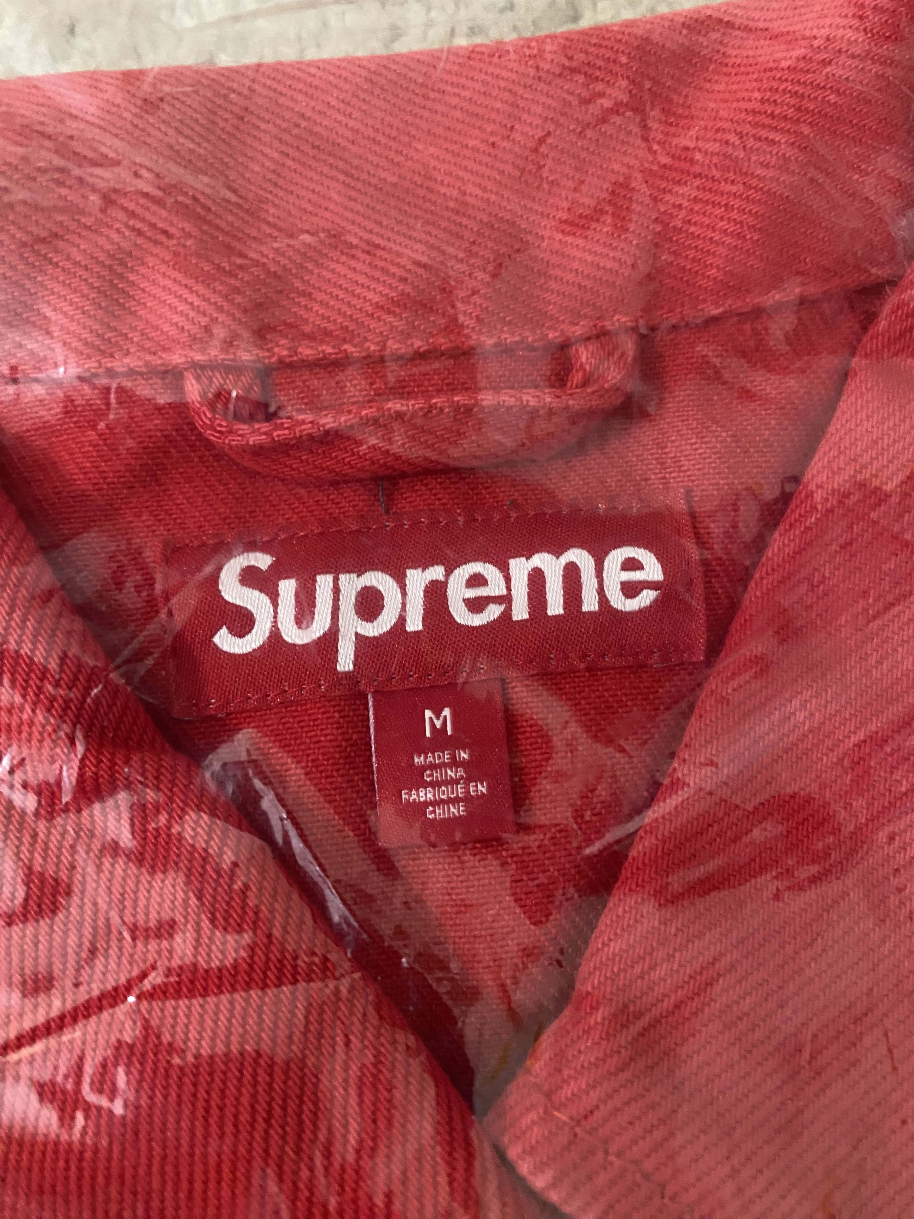 Supreme [In Hand] Supreme Arc Denim Coaches Jacket (SS25) Red M Size US M / EU 48-50 / 2 - 5 Thumbnail