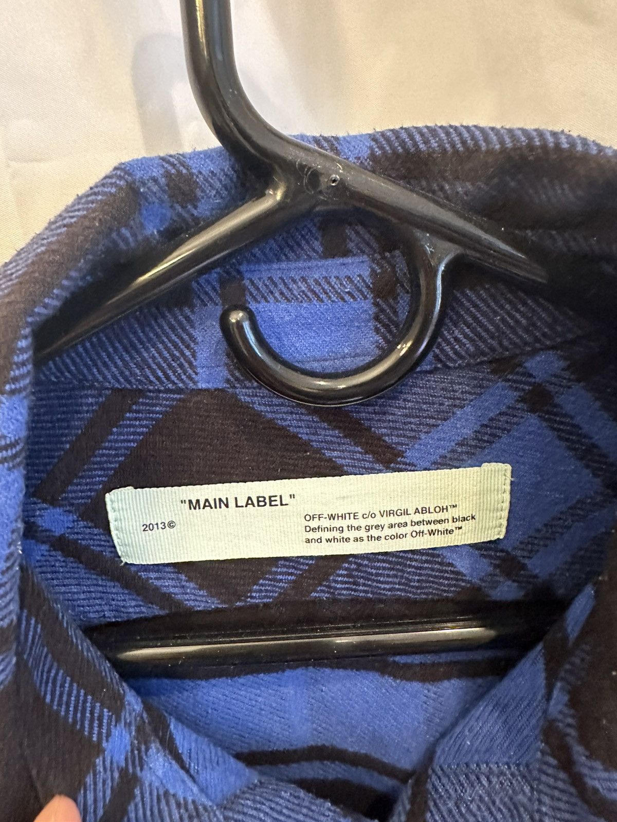 Off-White Off-White Plaid Shirt Size US L / EU 52-54 / 3 - 4 Thumbnail