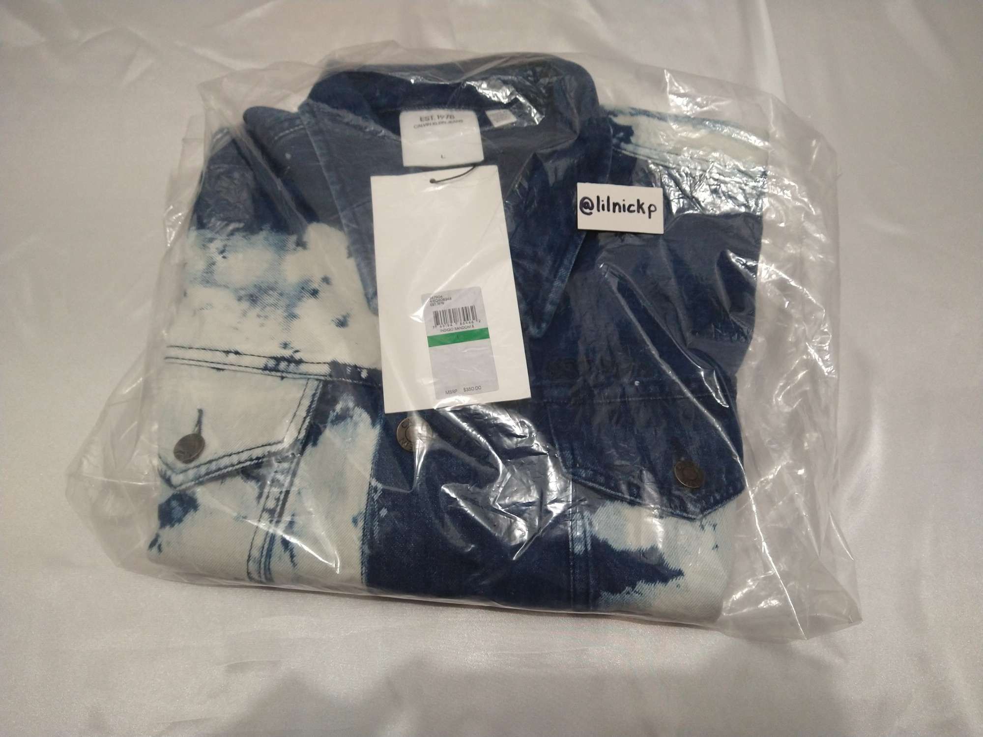 Calvin Klein 205W39NYC EST. 1978 Lunar Ascent Denim Trucker Jacket Size US L / EU 52-54 / 3 - 9 Thumbnail