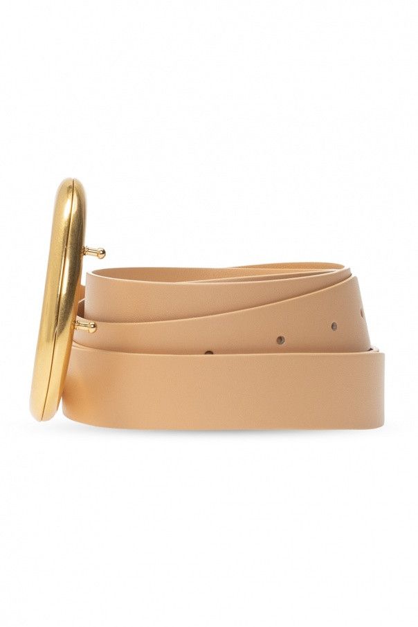 Bottega Veneta o1n1vont0225 Size: S / Horsebit Belt in Beige/Gold Size ONE SIZE - 3 Thumbnail