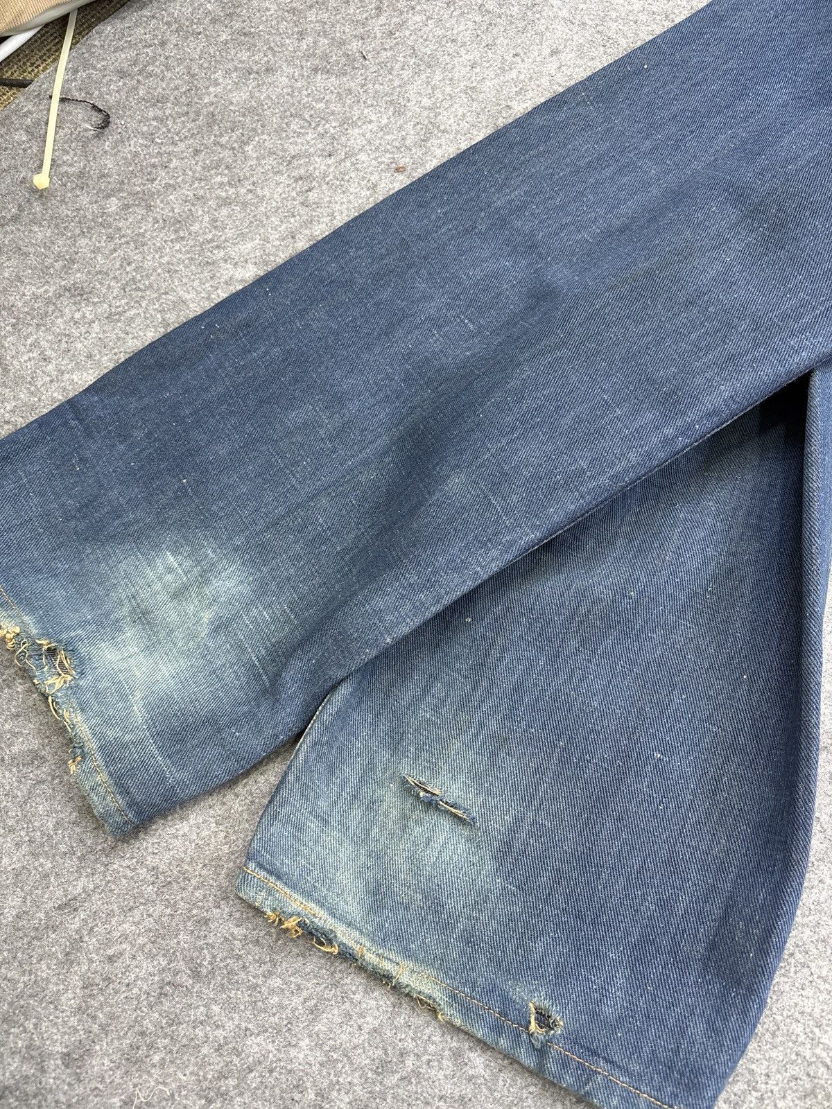 Edwin Vintage Wide Edwin 505 Green Selvedge Denim F800 Size US 31 - 18 Thumbnail