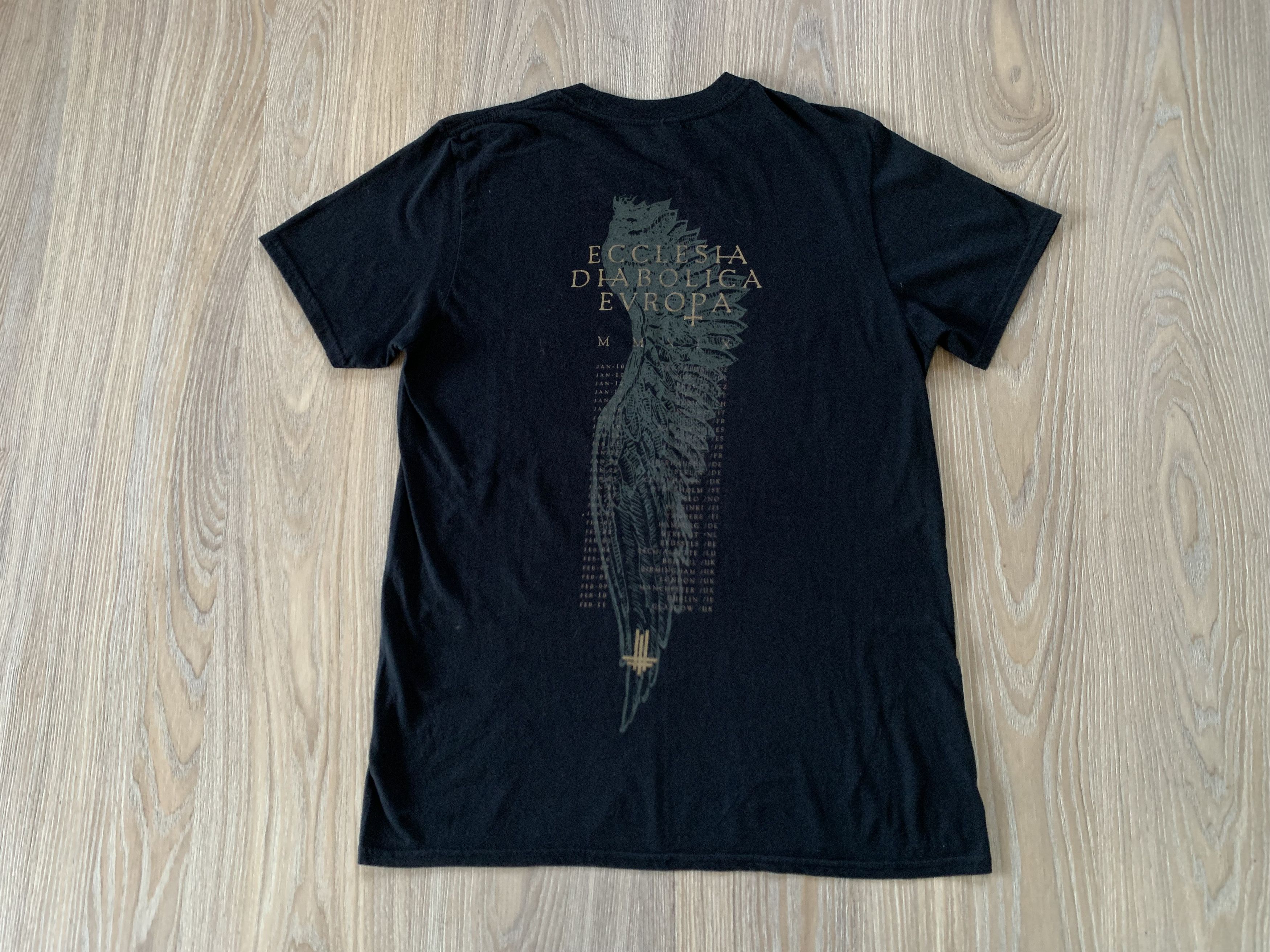 Band Tees × Gildan Vintage Behemoth Ecclesia Diabolica Catholica T Shirt 2018 Size US M / EU 48-50 / 2 - 3 Thumbnail