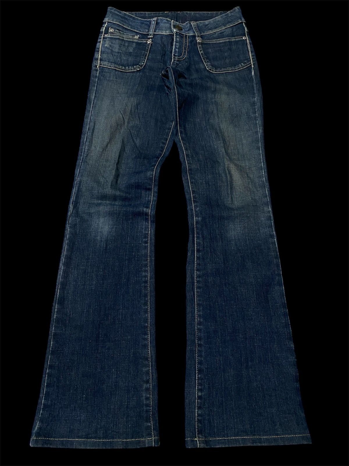 Japanese Brand 💥FLARE 90s DISTRESS JEANS💥 Size US 28 / EU 44 - 1 Thumbnail
