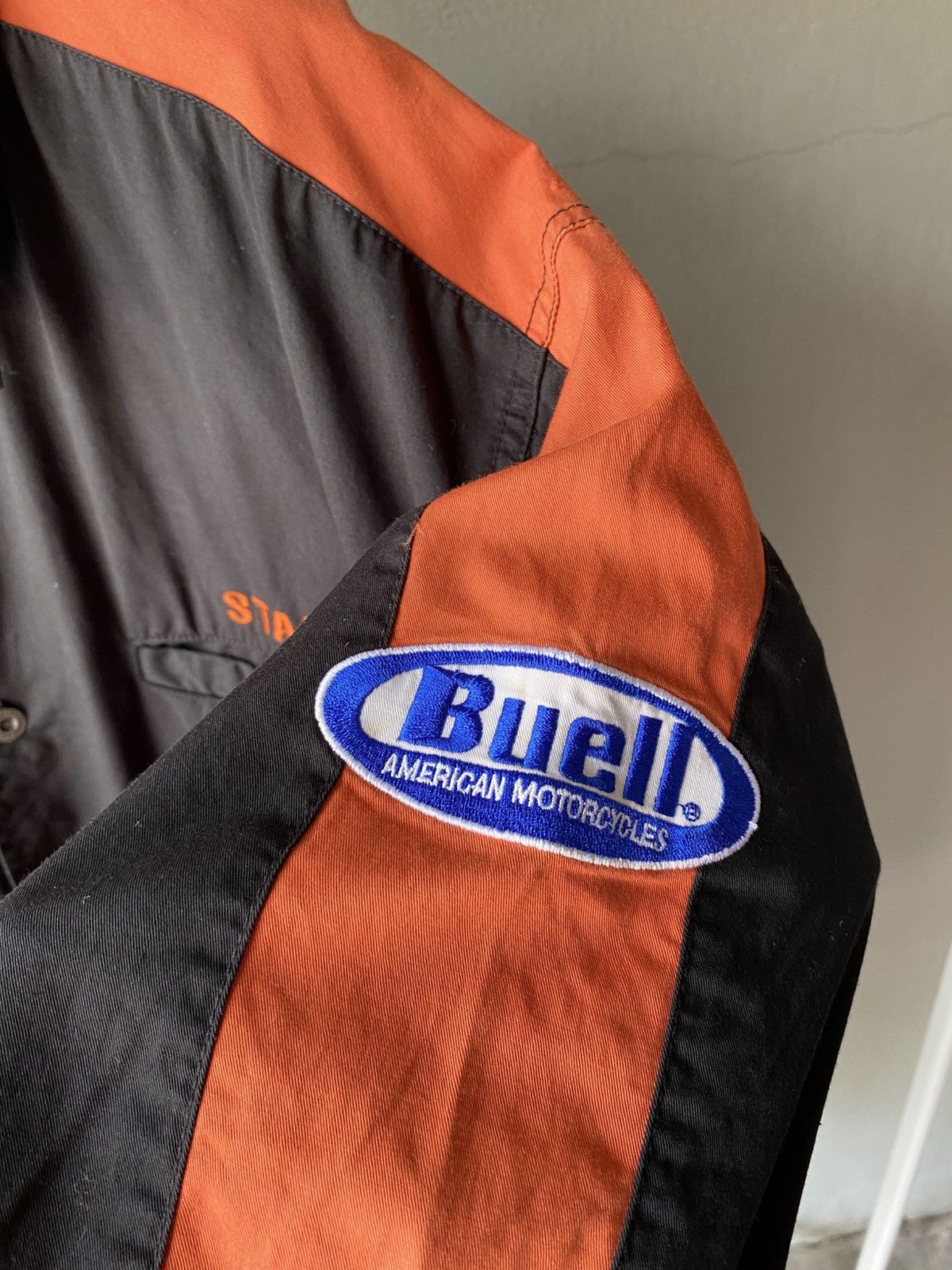 Harley Davidson Harley Davidson Black & Orange Staff Shirt Size US XL / EU 56 / 4 - 10 Thumbnail