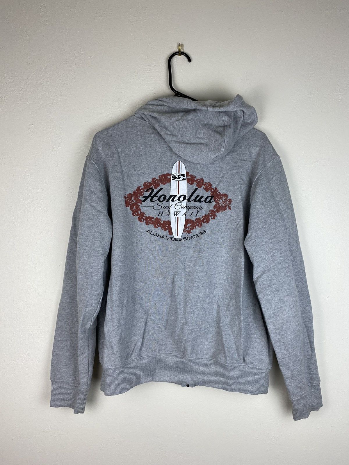 Japanese Brand Honolula Surf Company Hawaii Zip Hoodie Sweatshirt Size US M / EU 48-50 / 2 - 2 Thumbnail
