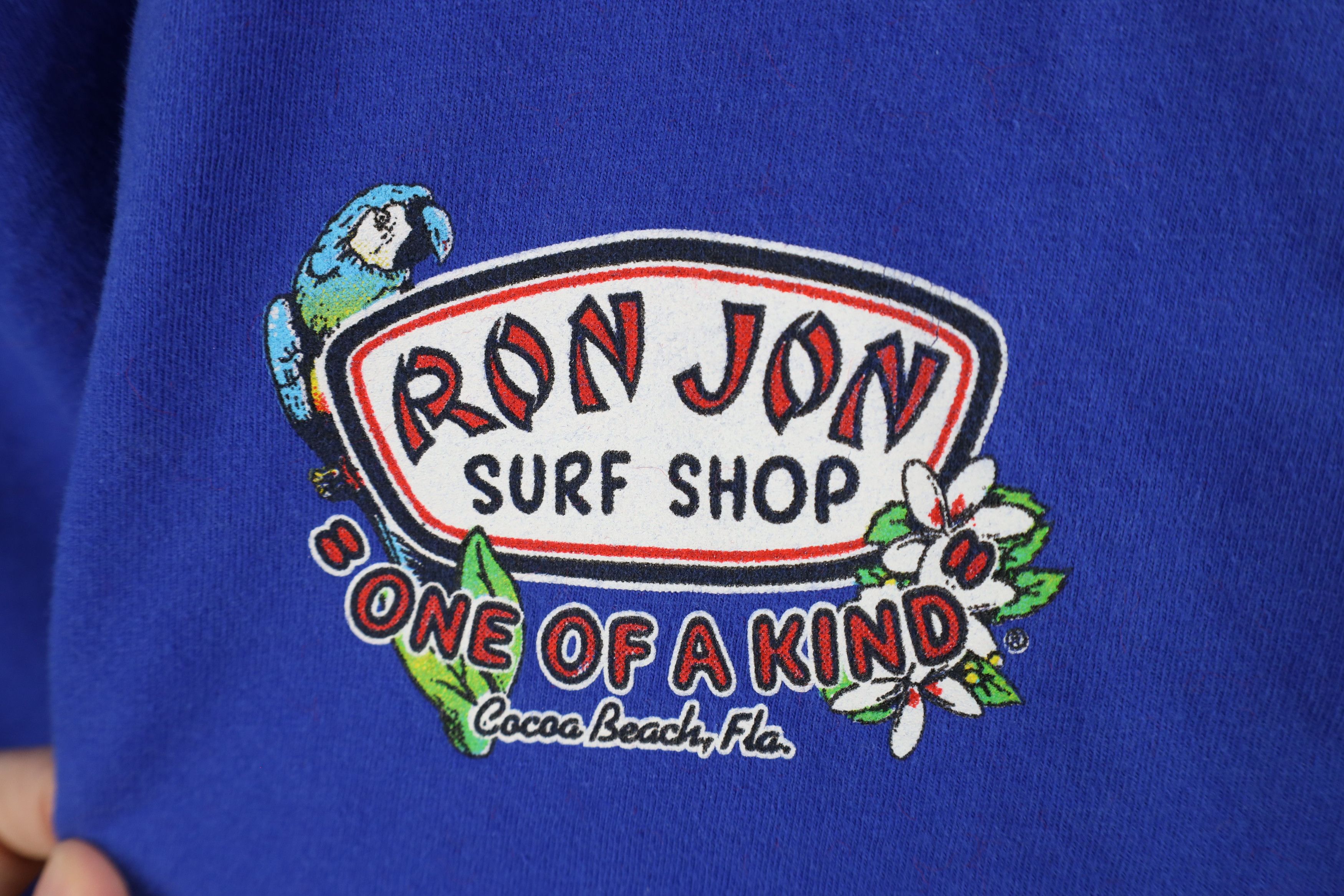 Vintage Vintage Ron Jon Surf Shop Flower Parrot Long Sleeve T-Shirt Size US XL / EU 56 / 4 - 6 Thumbnail