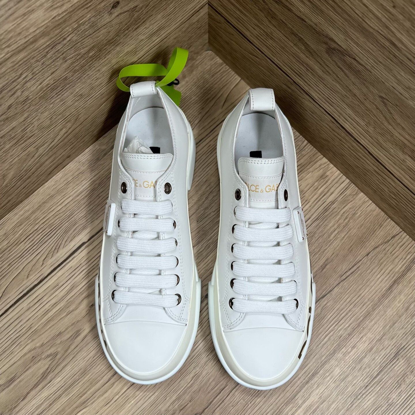 Dolce & Gabbana Dolce & Gabbana Retro Gold Lowtop Sneakers us_6-5 Women Size US 6.5 / IT 36.5 - 1 Thumbnail