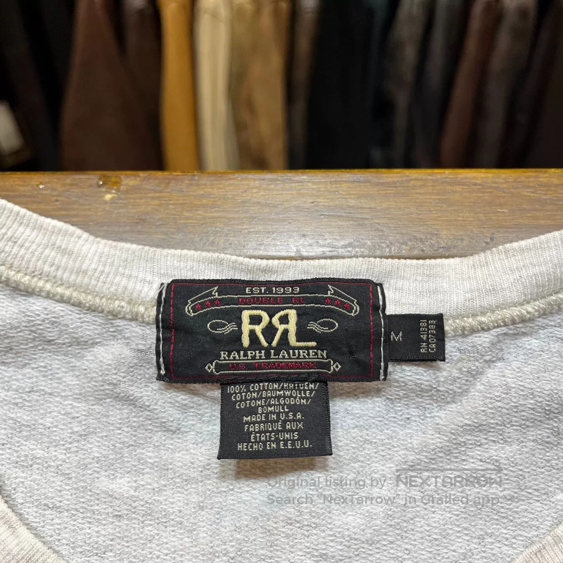 RRL Ralph Lauren gray long sleeve sweatshirt by double rl. Size US M / EU 48-50 / 2 - 3 Thumbnail
