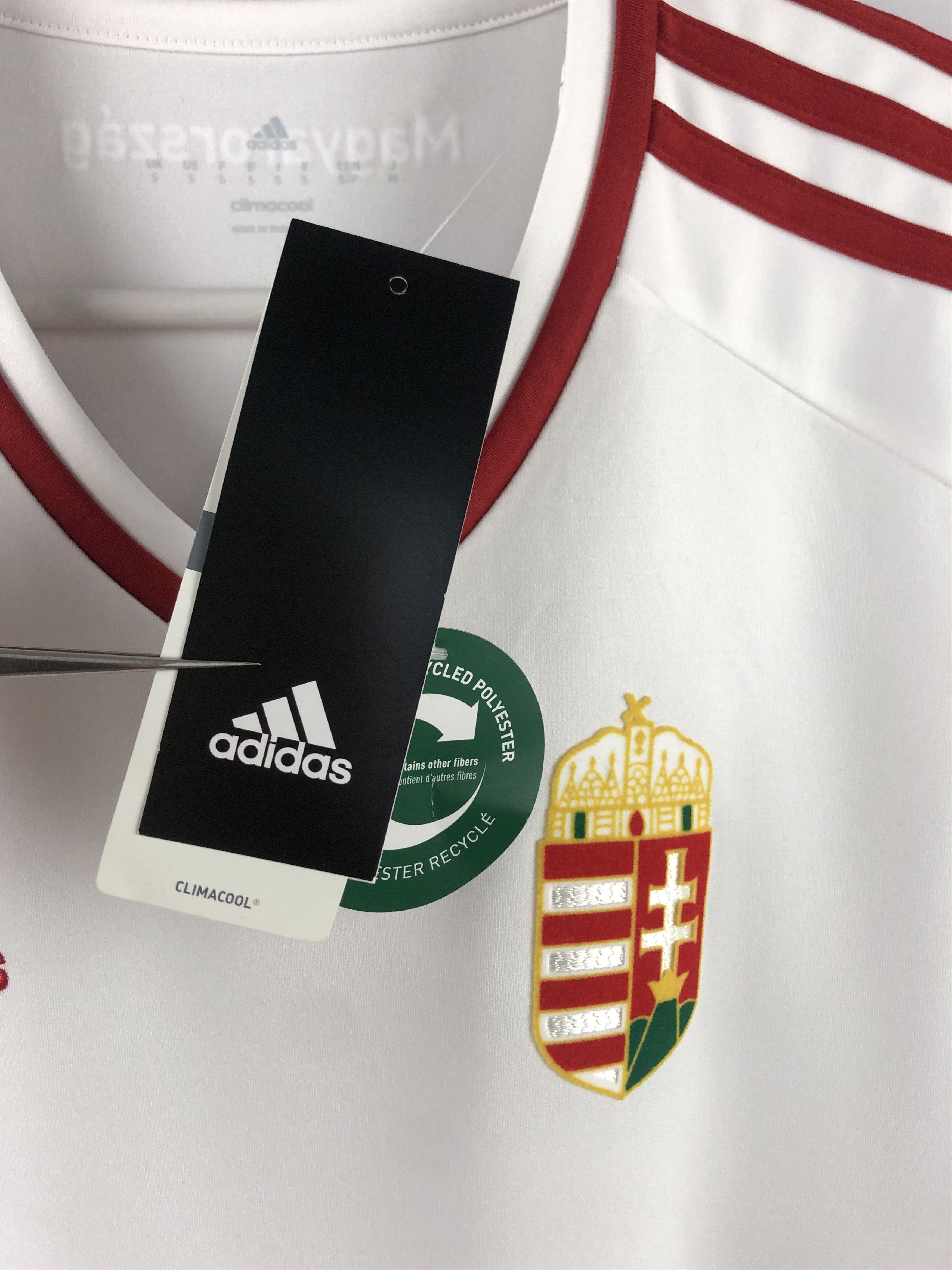 Adidas Hungary football shirt Soccer Jersey New Trikot Tee Hype Size US S / EU 44-46 / 1 - 9 Thumbnail