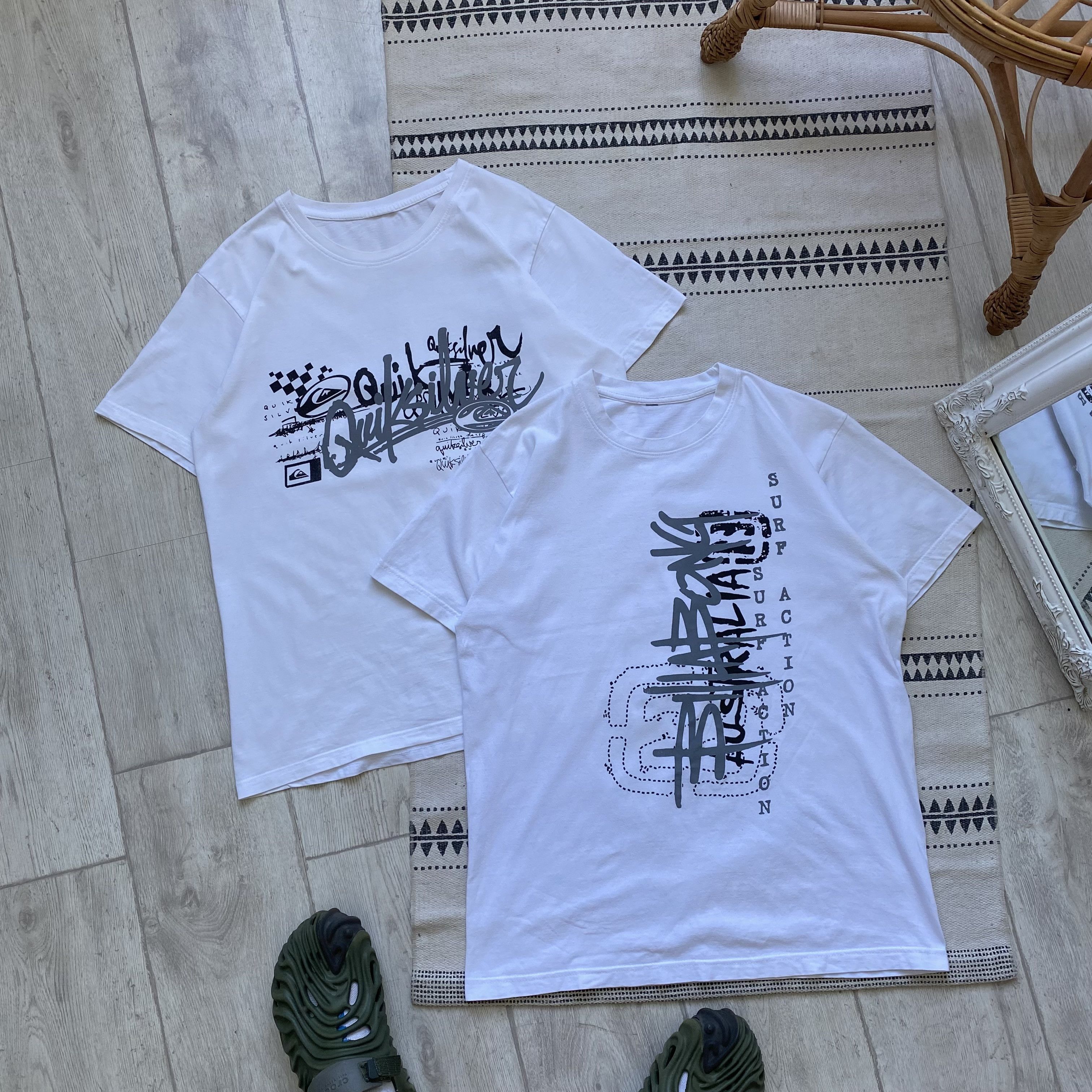Billabong 🌊 Bundle Vintage Billabong x Quiksilver tee X2 t shirt Size US M / EU 48-50 / 2 - 1 Thumbnail