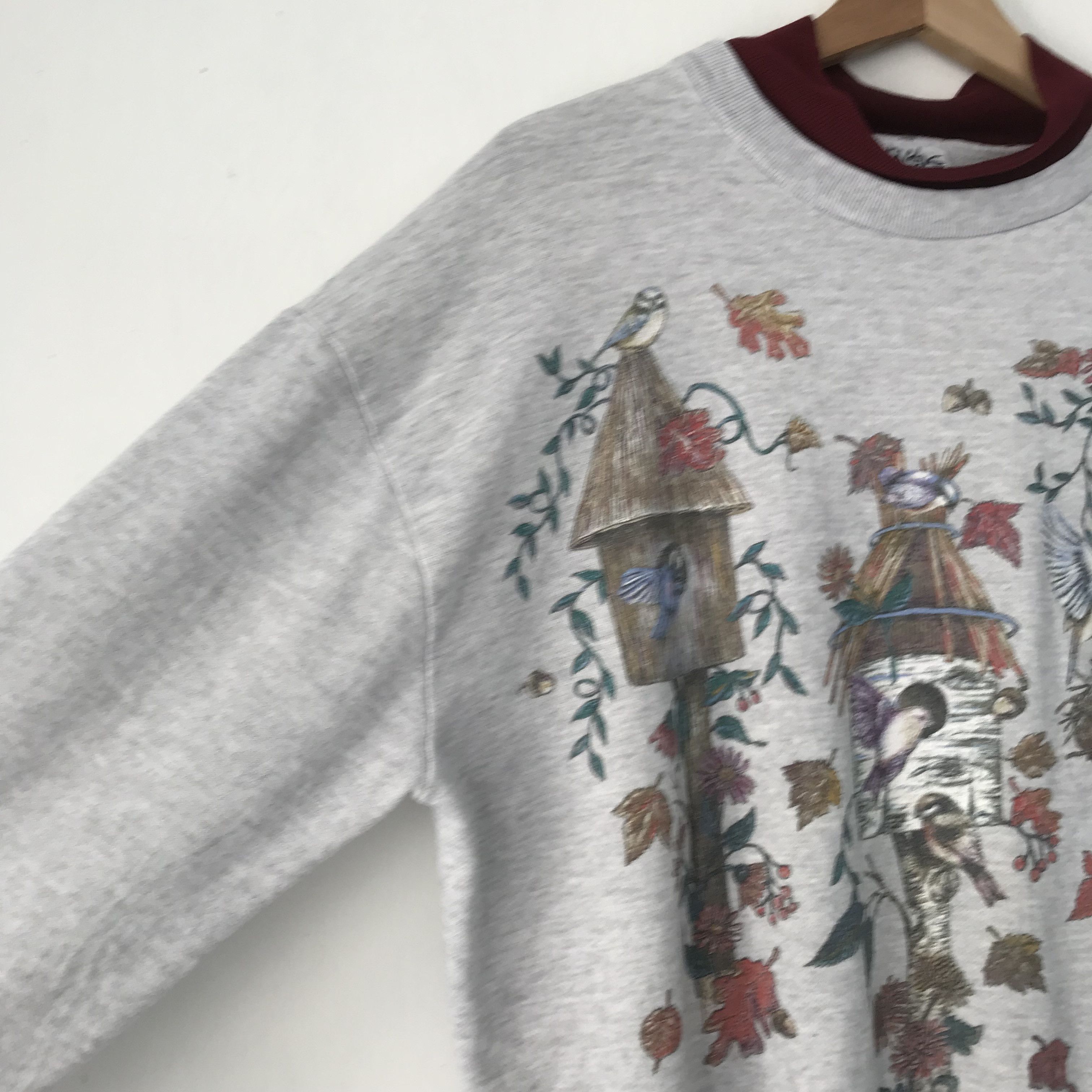 Vintage Vintage 90s Cardinal Birds Graphics Sweatshirt Size US M / EU 48-50 / 2 - 4 Thumbnail