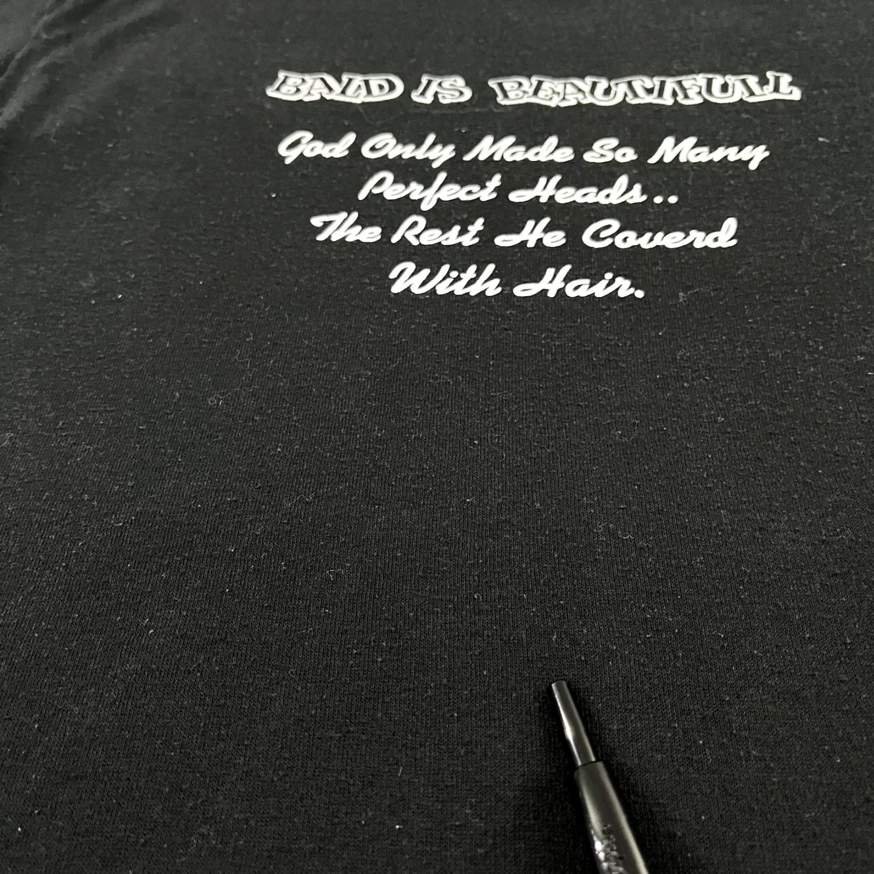 Vintage VINTAGE Sportswear Shirt Adult XL Black Bald is Beautiful Funny Graphic Tee Short Sleeve Mens 90s Retro Shirt Size US XL / EU 56 / 4 - 7 Thumbnail