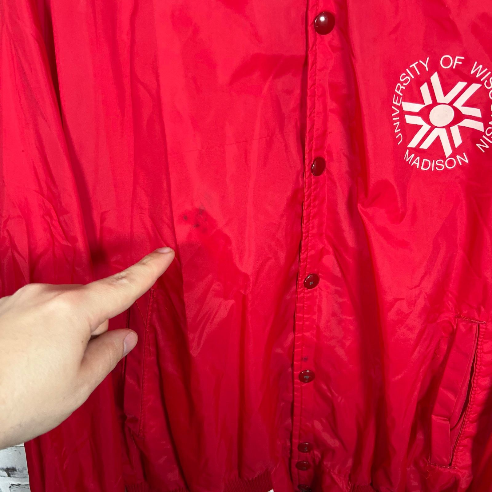 Champion Vintage Champion University of Wisconsin Badgers SatinJacket Size US XXL / EU 58 / 5 - 4 Thumbnail
