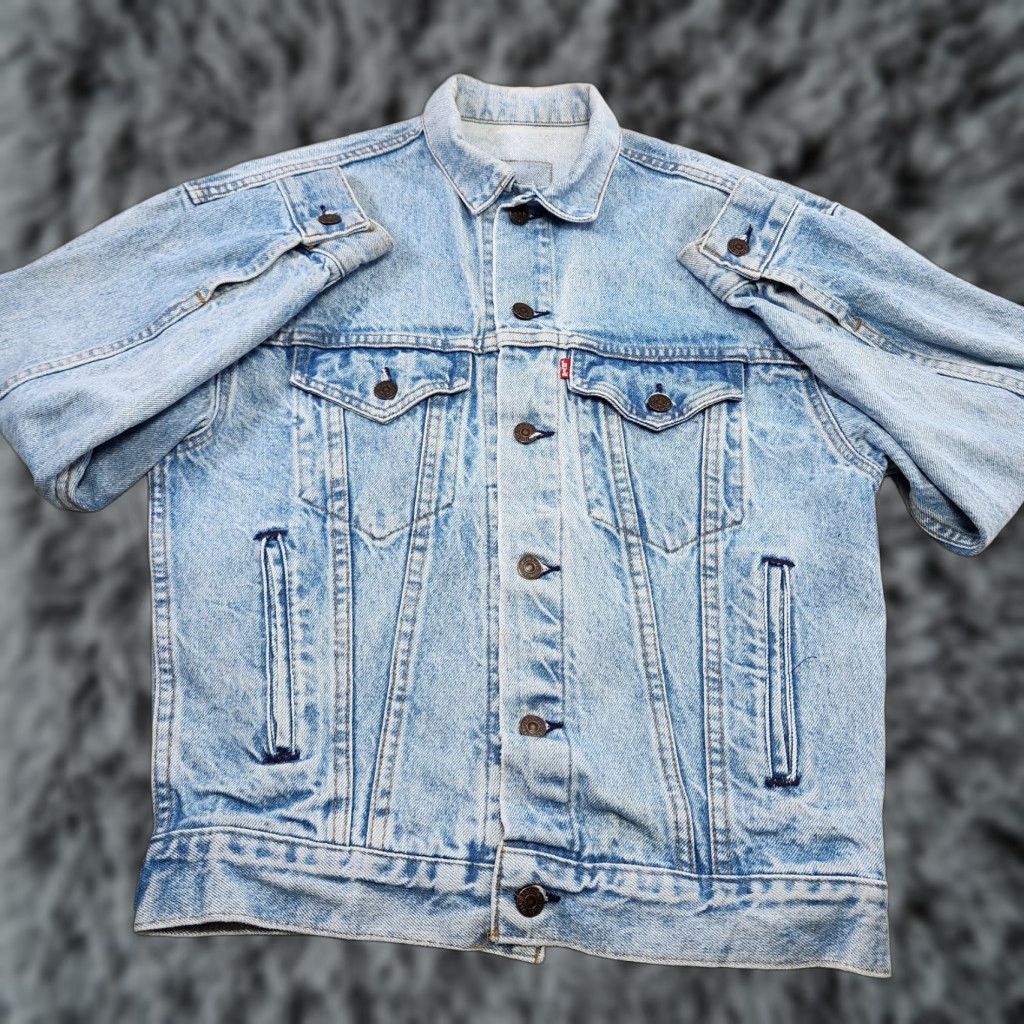 Levi's VINTAGE Levi's Denim Jacket Men Small Blue 80s 90s Trucker USA Made Leather? No Neck Tag Read Light Wash Size US L / EU 52-54 / 3 - 1 Thumbnail