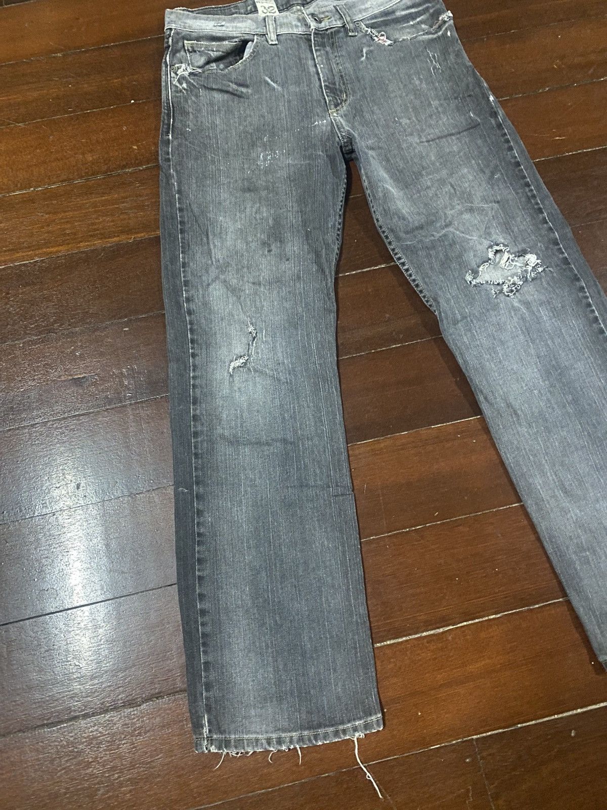 Volcom Vintage Volcom Stone Boardwear Denim Jeans distressed ripped Size US 35 - 3 Thumbnail