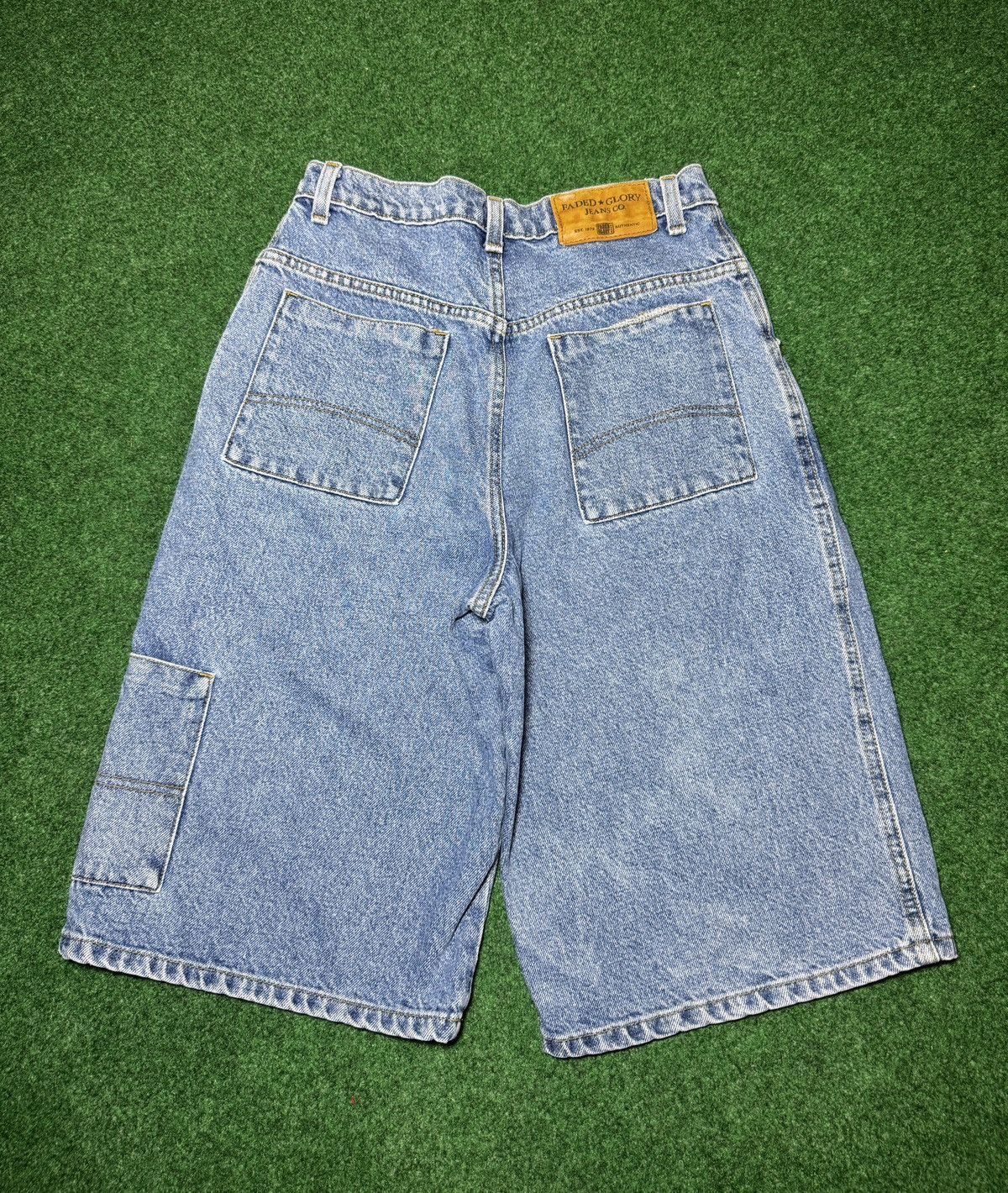 Faded Glory × Vintage Vintage Y2K Baggy Jorts Below Knee Skater Grunge Shorts Size US 28 / EU 44 - 1 Thumbnail
