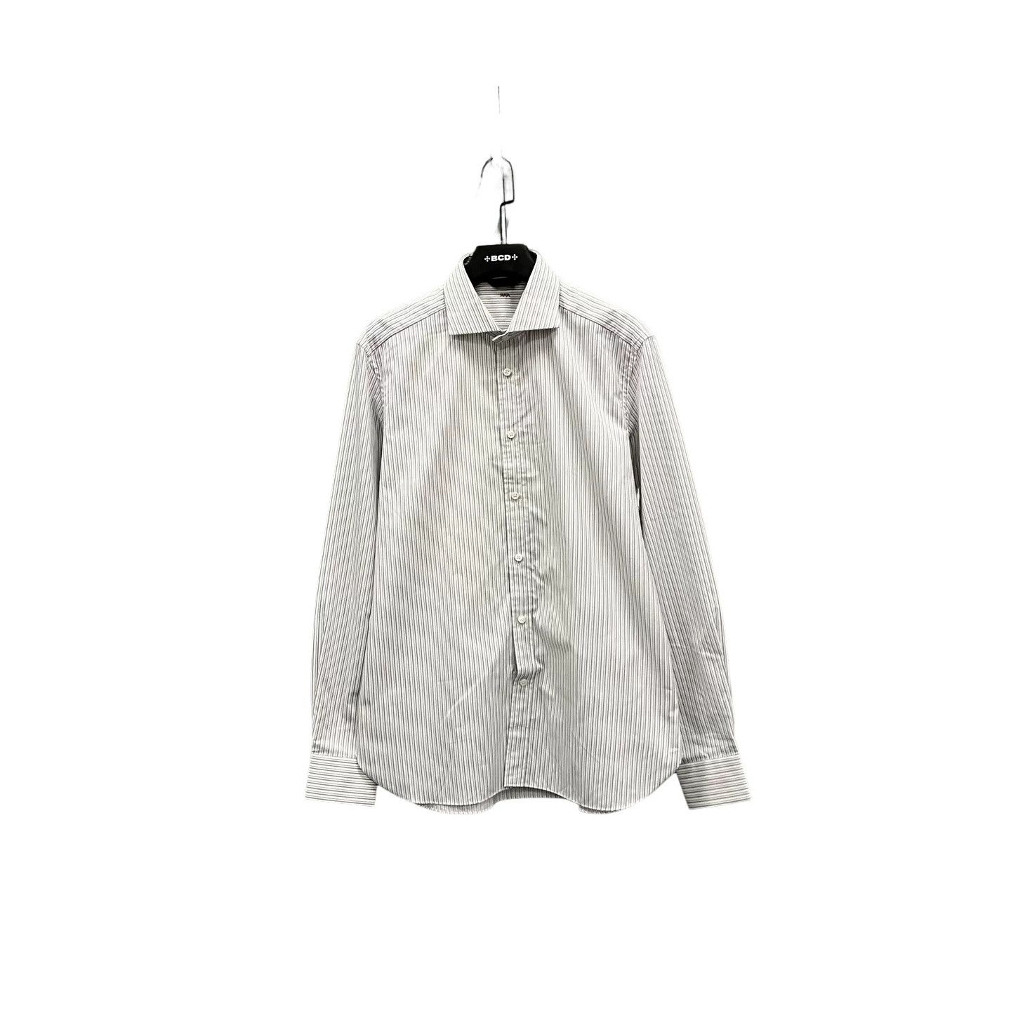 Z Zegna Ermenegildo Zegna Couture Striped Cotton Shirt Size 42 Size US L / EU 52-54 / 3 - 1 Thumbnail