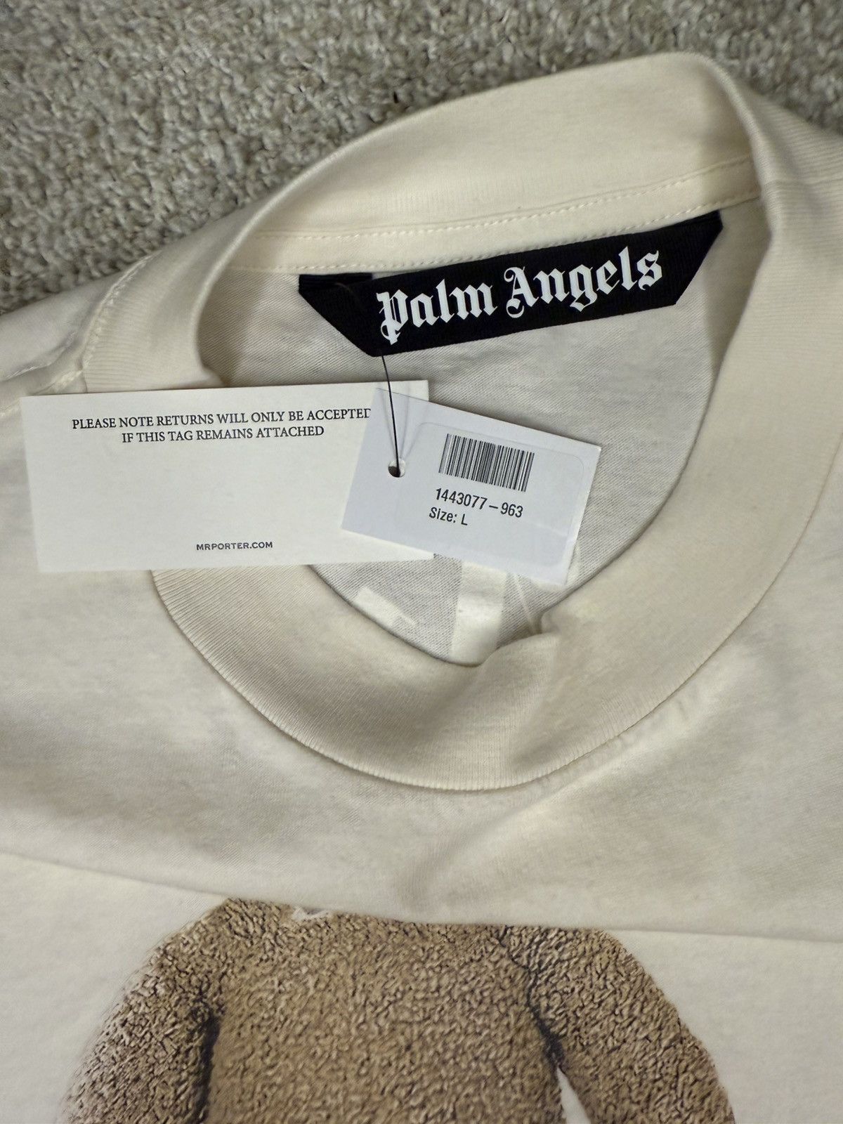 Palm Angels Palm Angels Bear T-Shirt Size US L / EU 52-54 / 3 - 5 Thumbnail