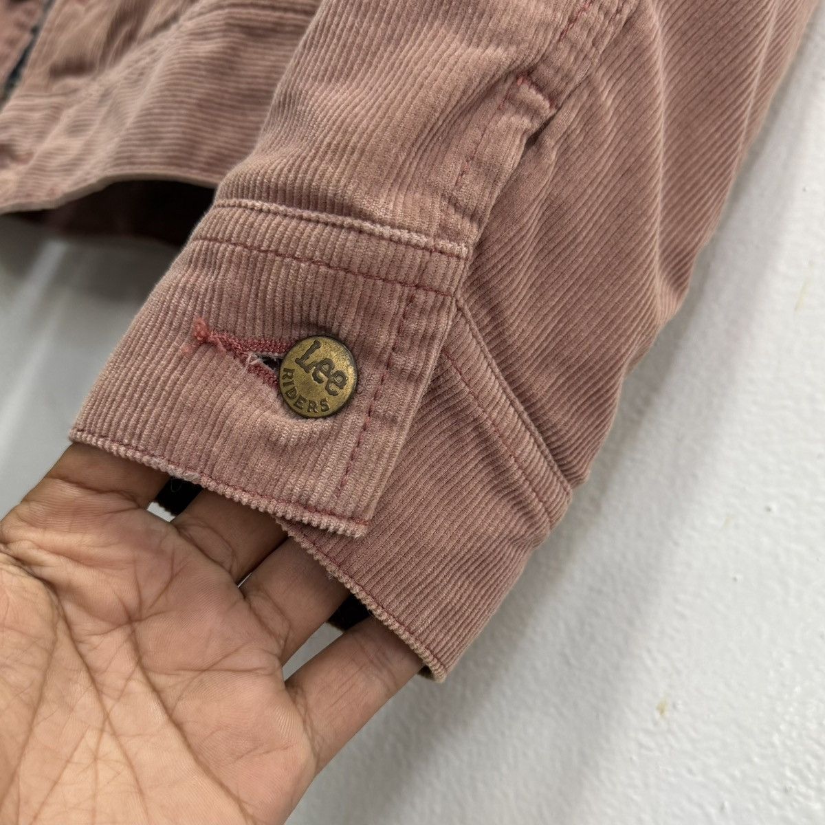 Lee VTG Lee Storm Rider Corduroy Sherpa Jacket Western Workwear Size M / US 6-8 / IT 42-44 - 9 Thumbnail