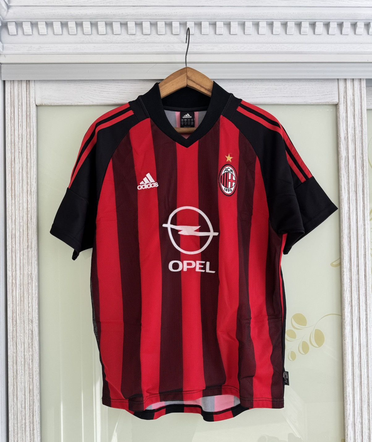 Adidas Vintage Seedorf #20 Milan 2002-2003 Home Soccer Jersey Shirt Size US M / EU 48-50 / 2 - 2 Thumbnail