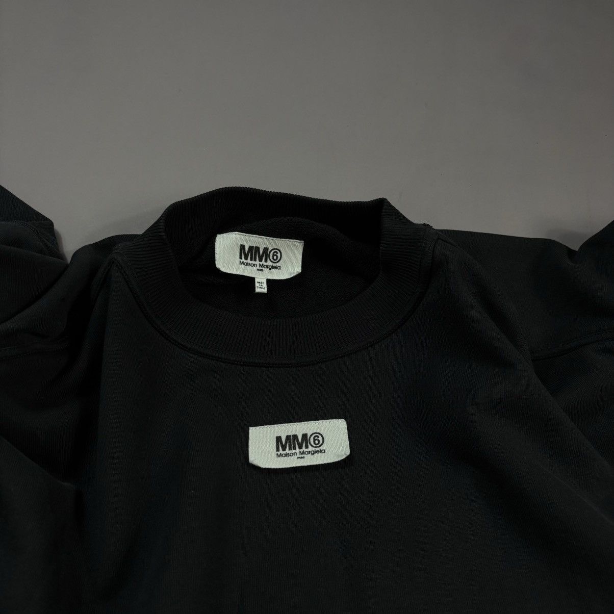 Maison Margiela Maison Margiela Mm6 - Ss21 Cropped Sleeve Oversized Crewneck Size US XXL / EU 58 / 5 - 4 Thumbnail