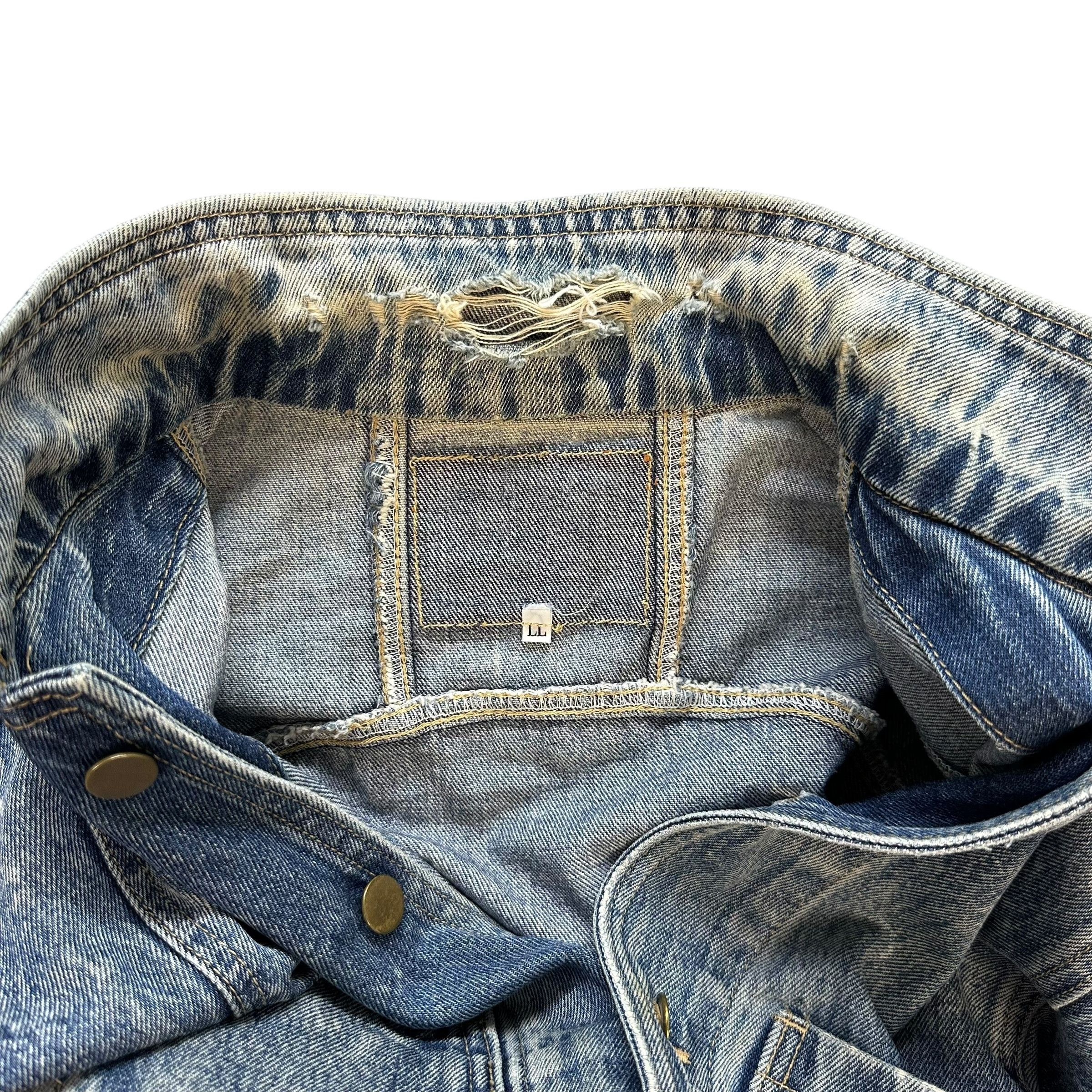 Vintage Vintage Distressed Stone Wash Denim Jacket #A37-0848 Size US L / EU 52-54 / 3 - 16 Thumbnail