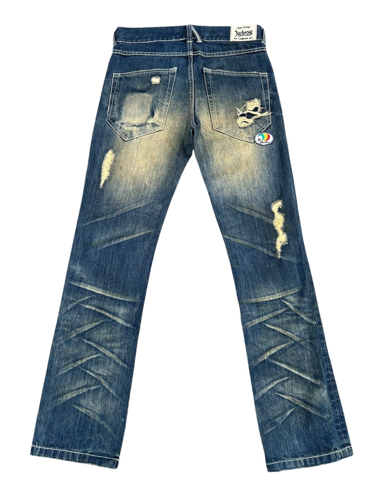 Kapital JACKROSE ROCK JAPANESE DISTRESSED DENIM JEANS Size US 31 - 12 Thumbnail