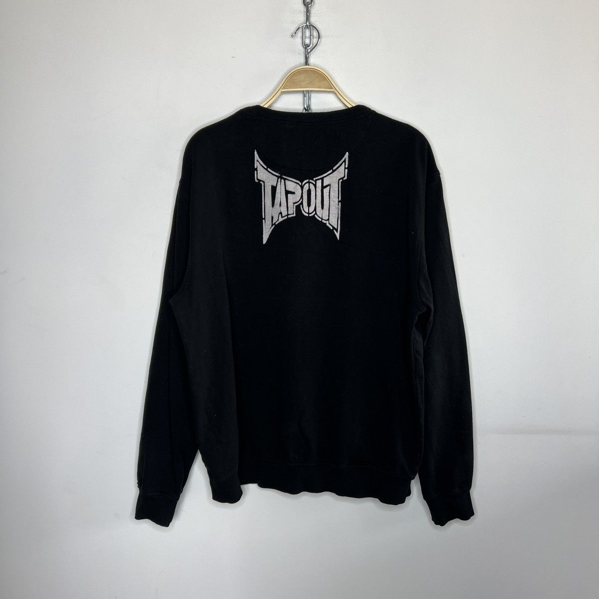 Tapout × Vintage Tapout Sweatshirt Black Faded Simply Bellieve Retro Y2K Size US XL / EU 56 / 4 - 2 Thumbnail
