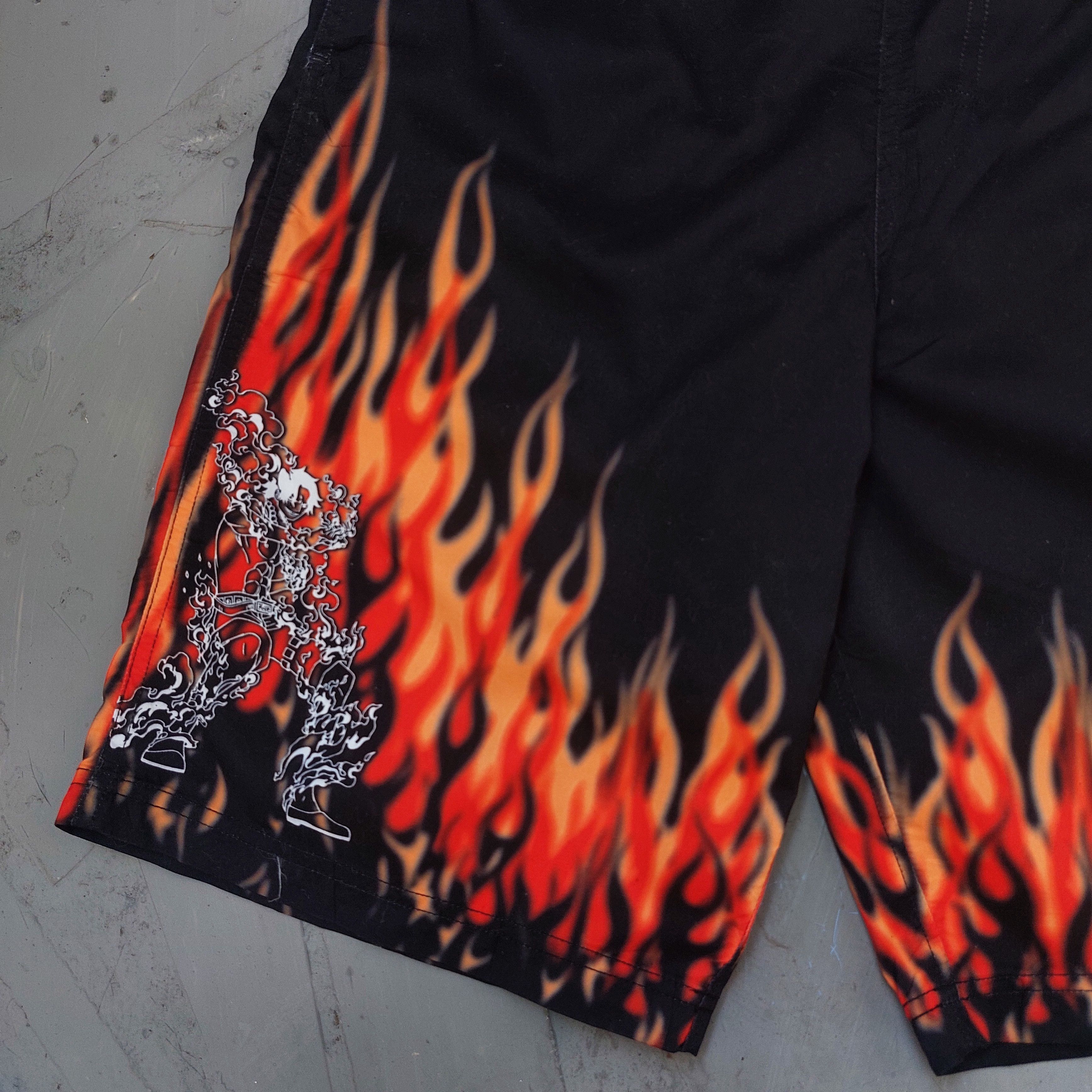Anime × Japanese Brand × One Piece Shorts One Piece Ace X Lutffy Size US 33 - 6 Thumbnail