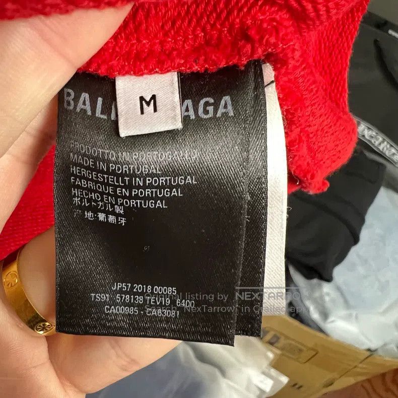Balenciaga Balenciaga Red Lock Hoodie Size US M / EU 48-50 / 2 - 5 Thumbnail