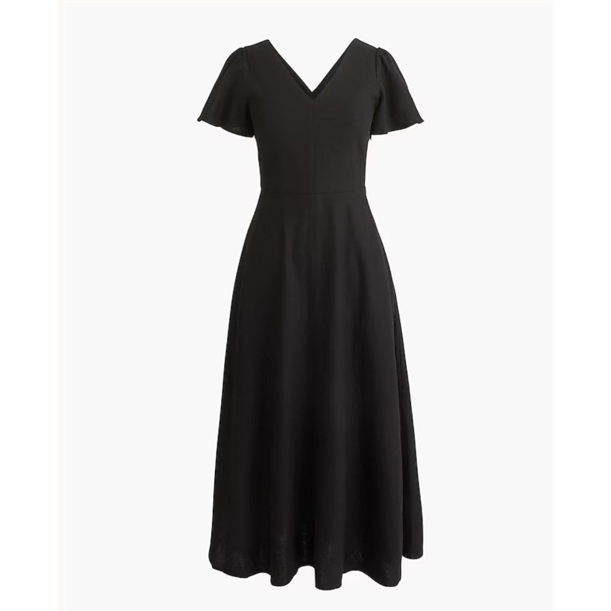 J.Crew NWT J.Crew Linen Blend Midi Dress Black Size 4 Size S / US 4 / IT 40 - 1 Thumbnail