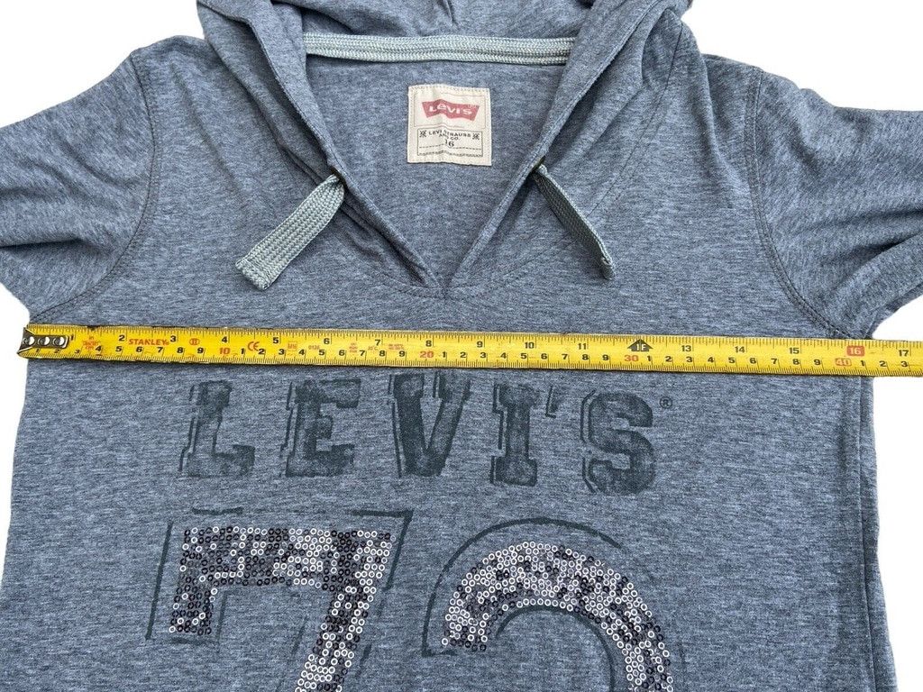 Levi's Women’s Sweatshirt Hoodie Tunic Long Slave Pocket Size S / US 4 / IT 40 - 6 Thumbnail