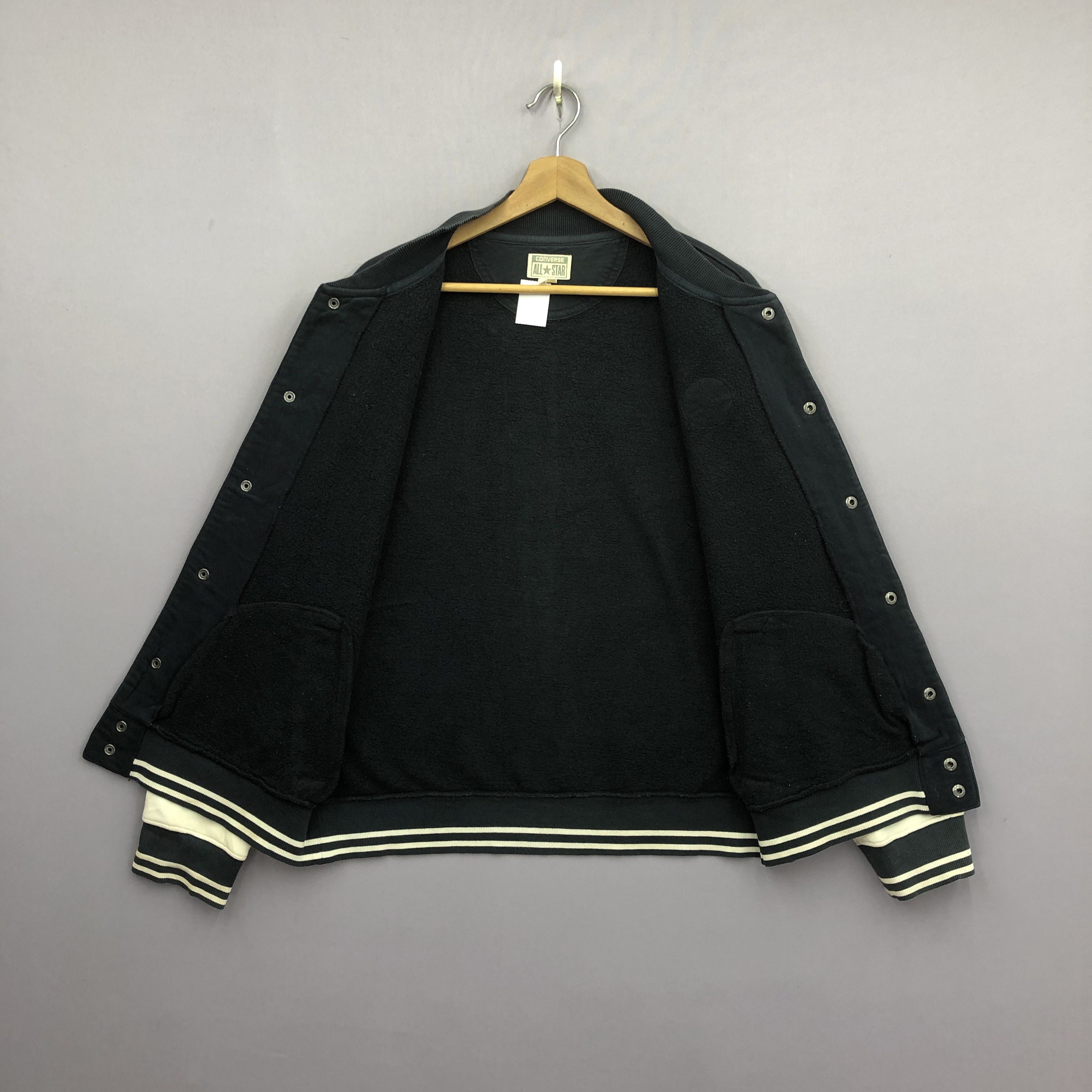 Converse × Vintage Vintage Converse Varsity Sweater All Star Button Sweatshirt Size US L / EU 52-54 / 3 - 5 Thumbnail
