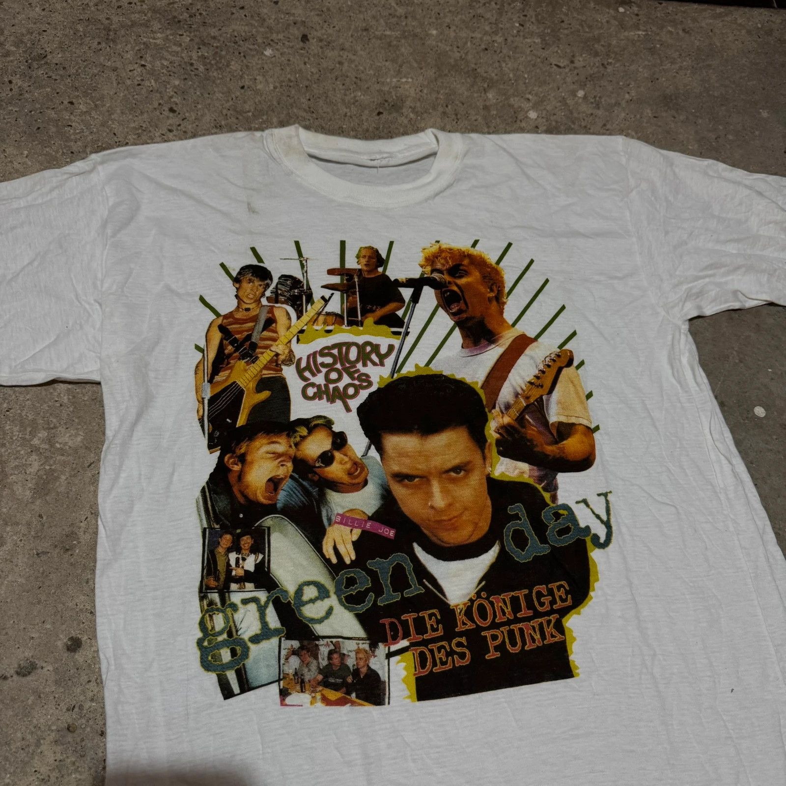Band Tees Vintage 90s Green Day t-shirt Size US XL / EU 56 / 4 - 2 Thumbnail