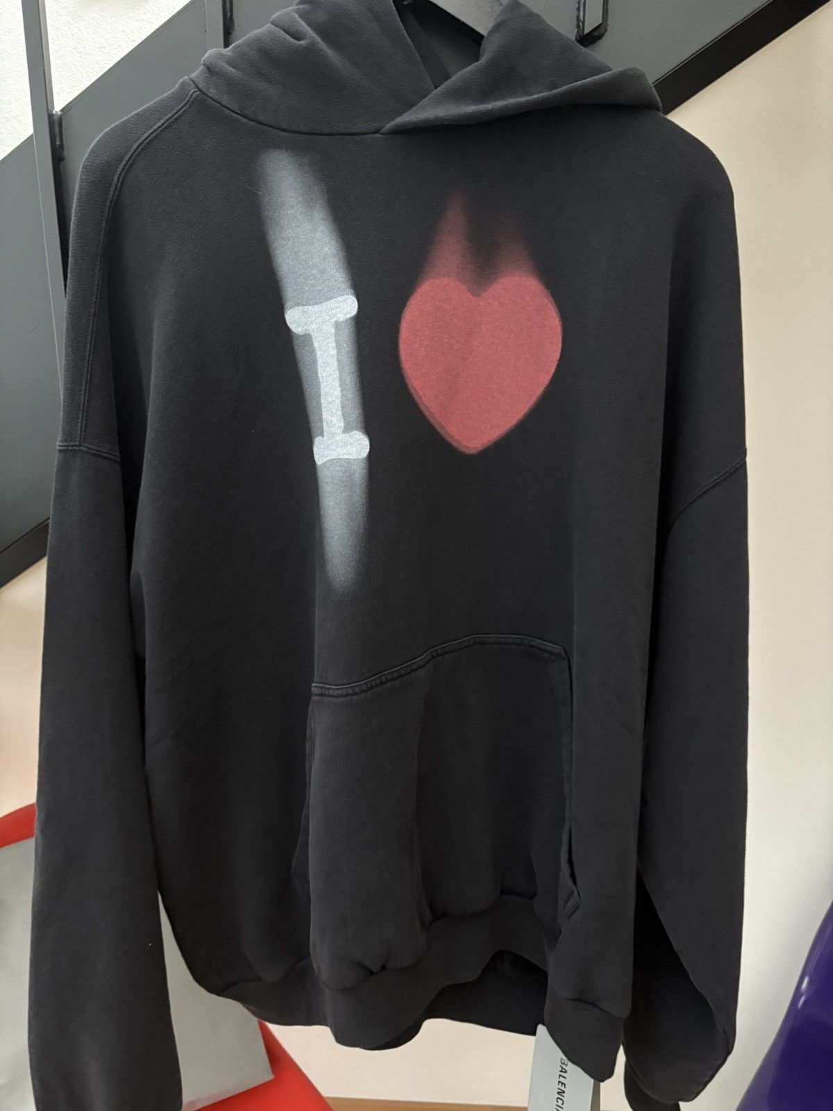 Balenciaga Balenciaga SS23 „I love Balenciaga“ Hoodie Size US M / EU 48-50 / 2 - 4 Thumbnail