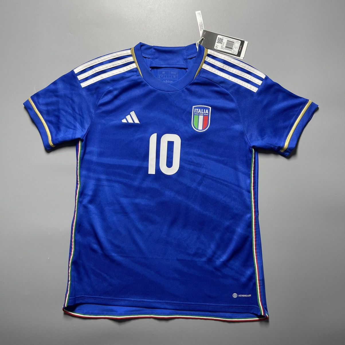 Adidas ITALY ADIDAS 2023/2024 FOOTBALL SOCCER HOME JERSEY Size M / US 6-8 / IT 42-44 - 1 Thumbnail